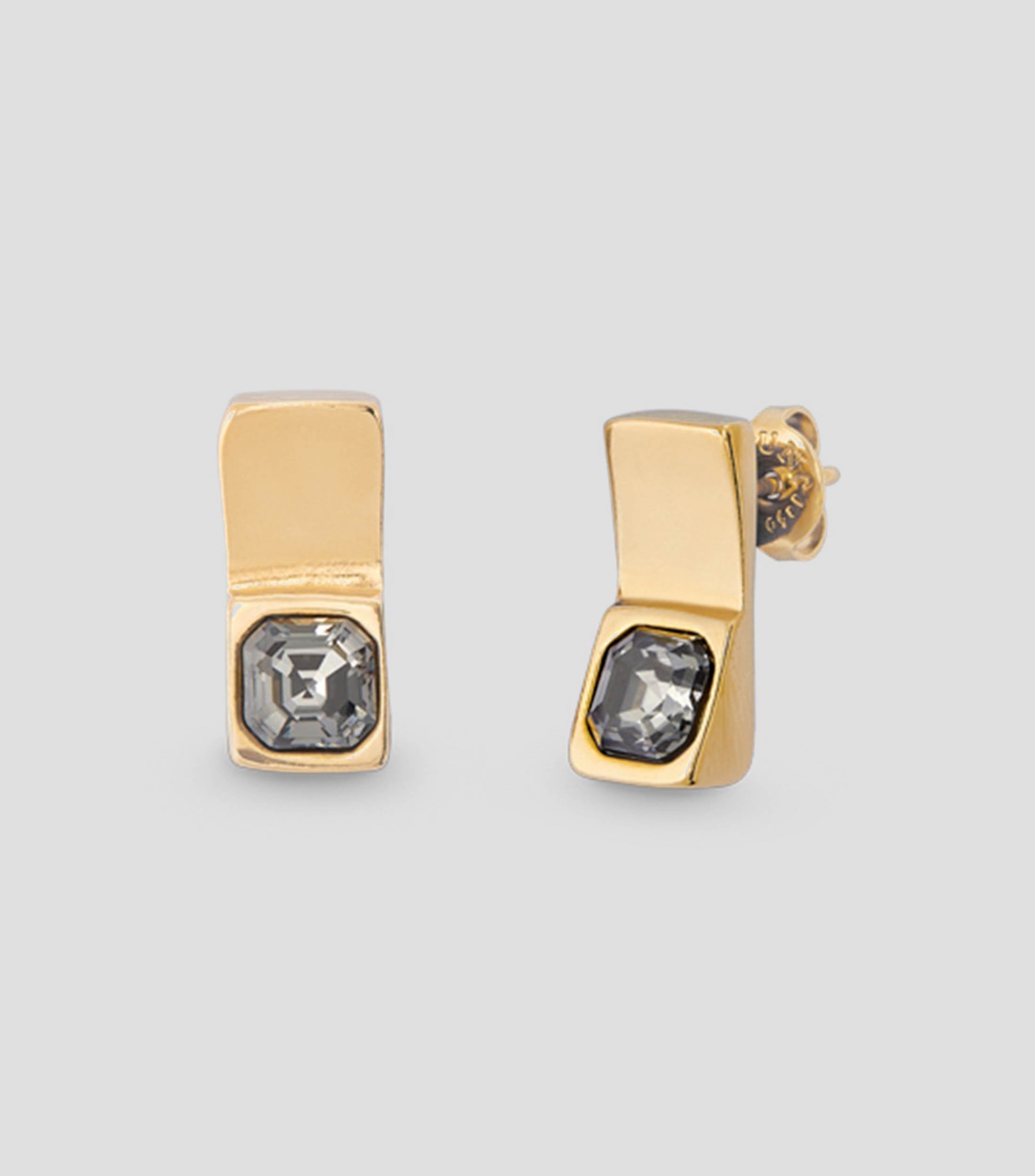 Pendientes Rectangulares con Cristal Mujer