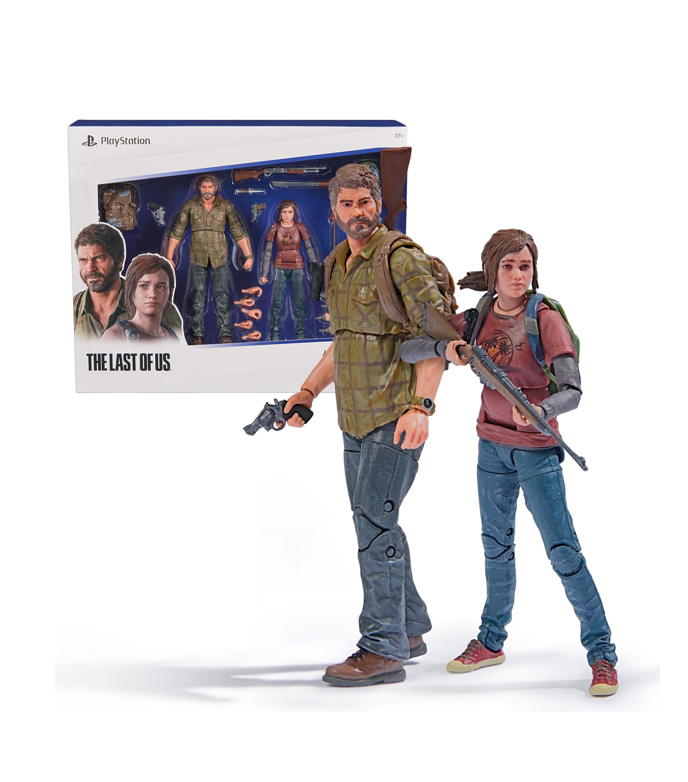 Set 2 figuras de acción de Joel & Ellie - The Last of Us