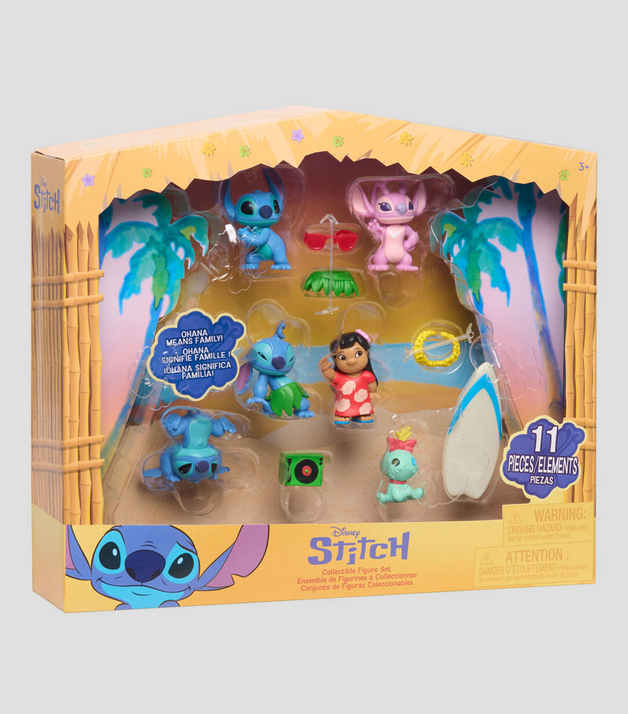 Set 6 Figuras con accesorios Stitch Disney