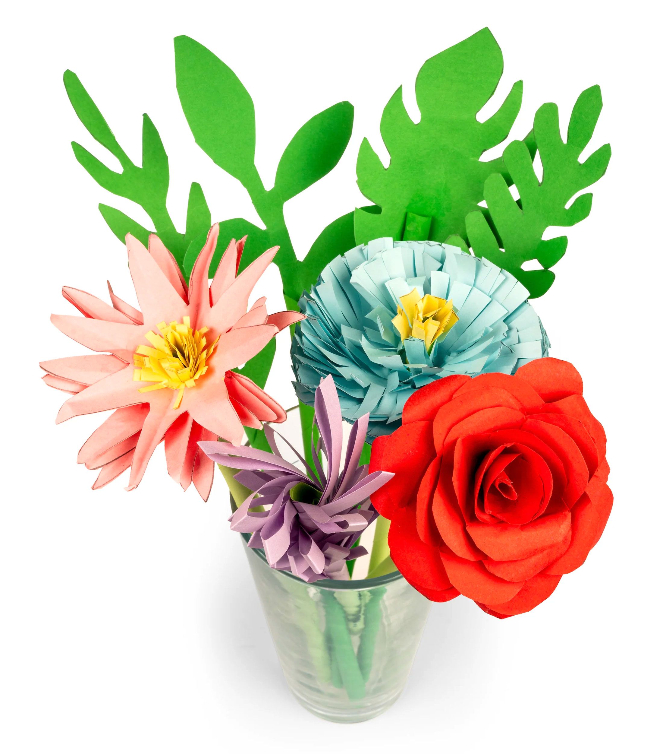 Cuaderno para realizar flores de papel artesanales
