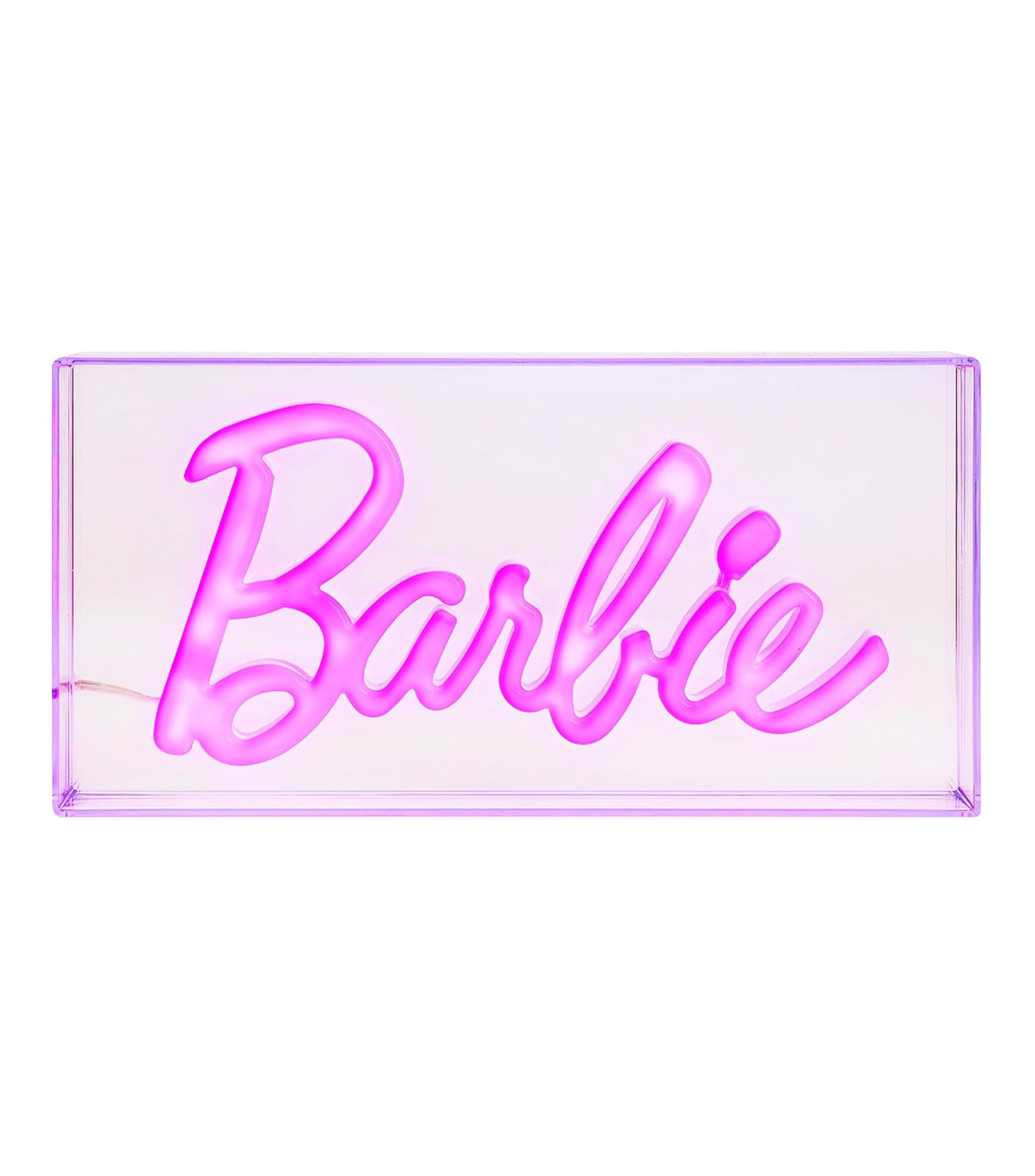 Barbie logo con luz neón
