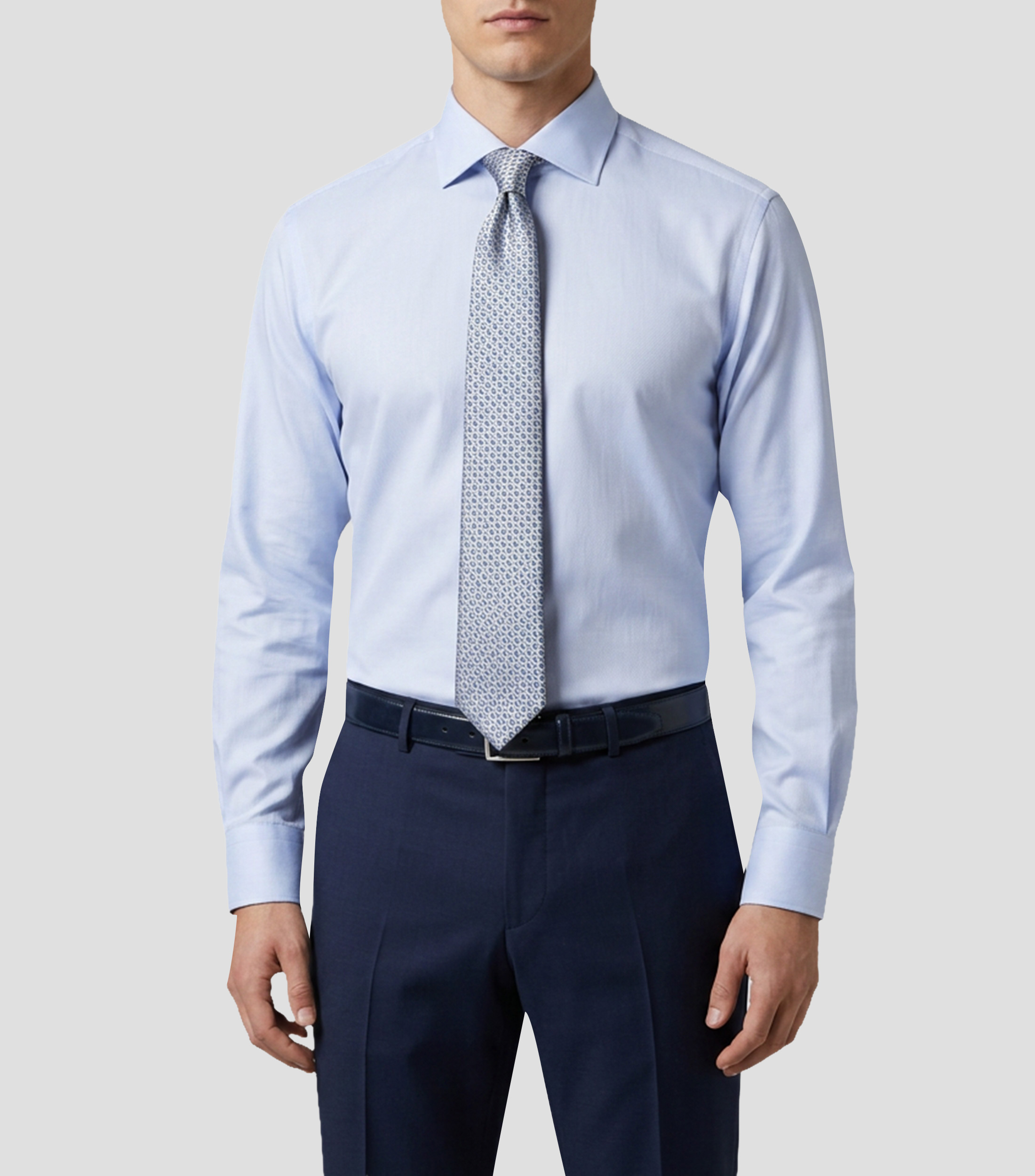 Camisa de Vestir microdiseño manga larga Hombre