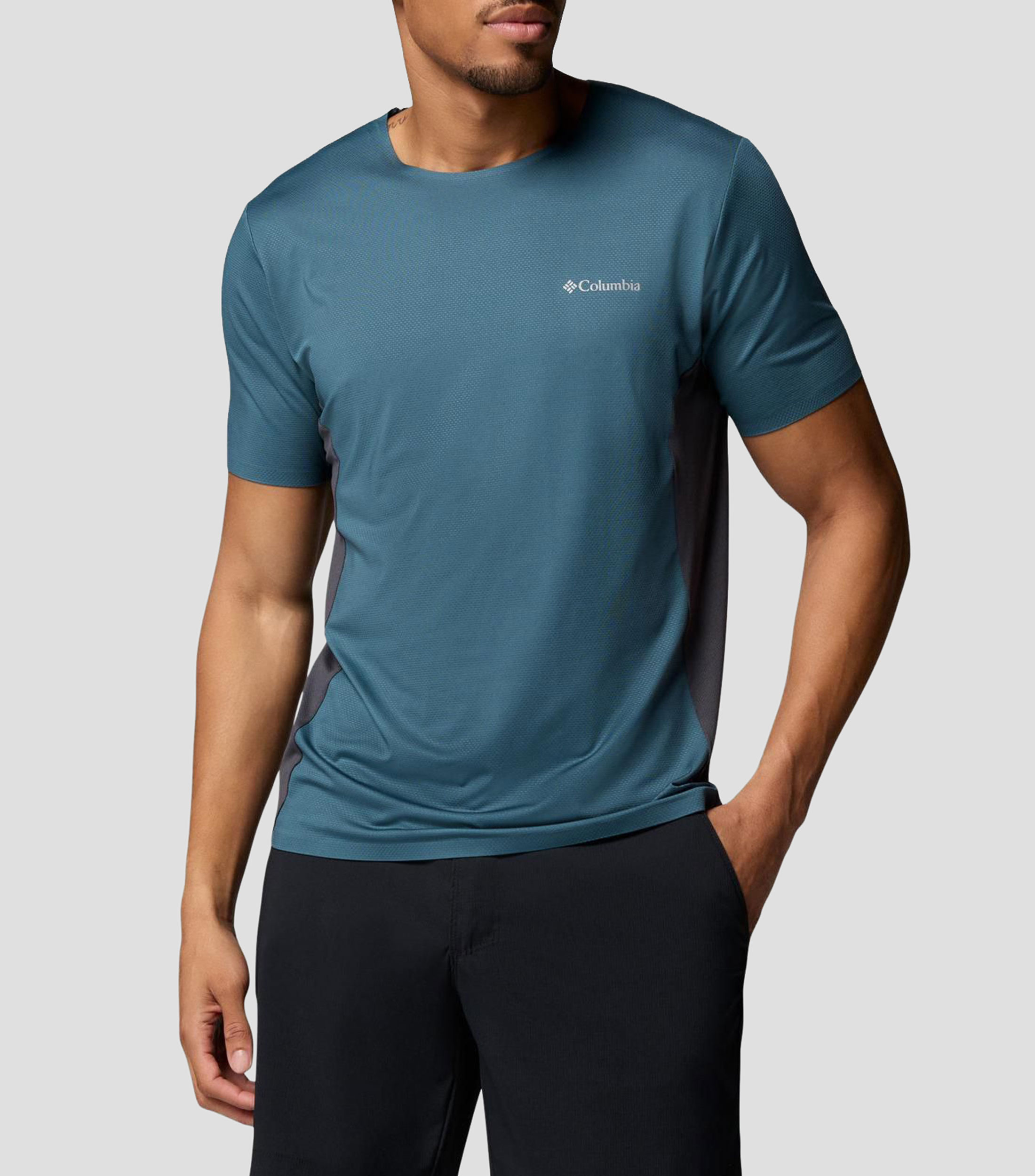 Playera para senderismo Three Pitch lisa Hombre