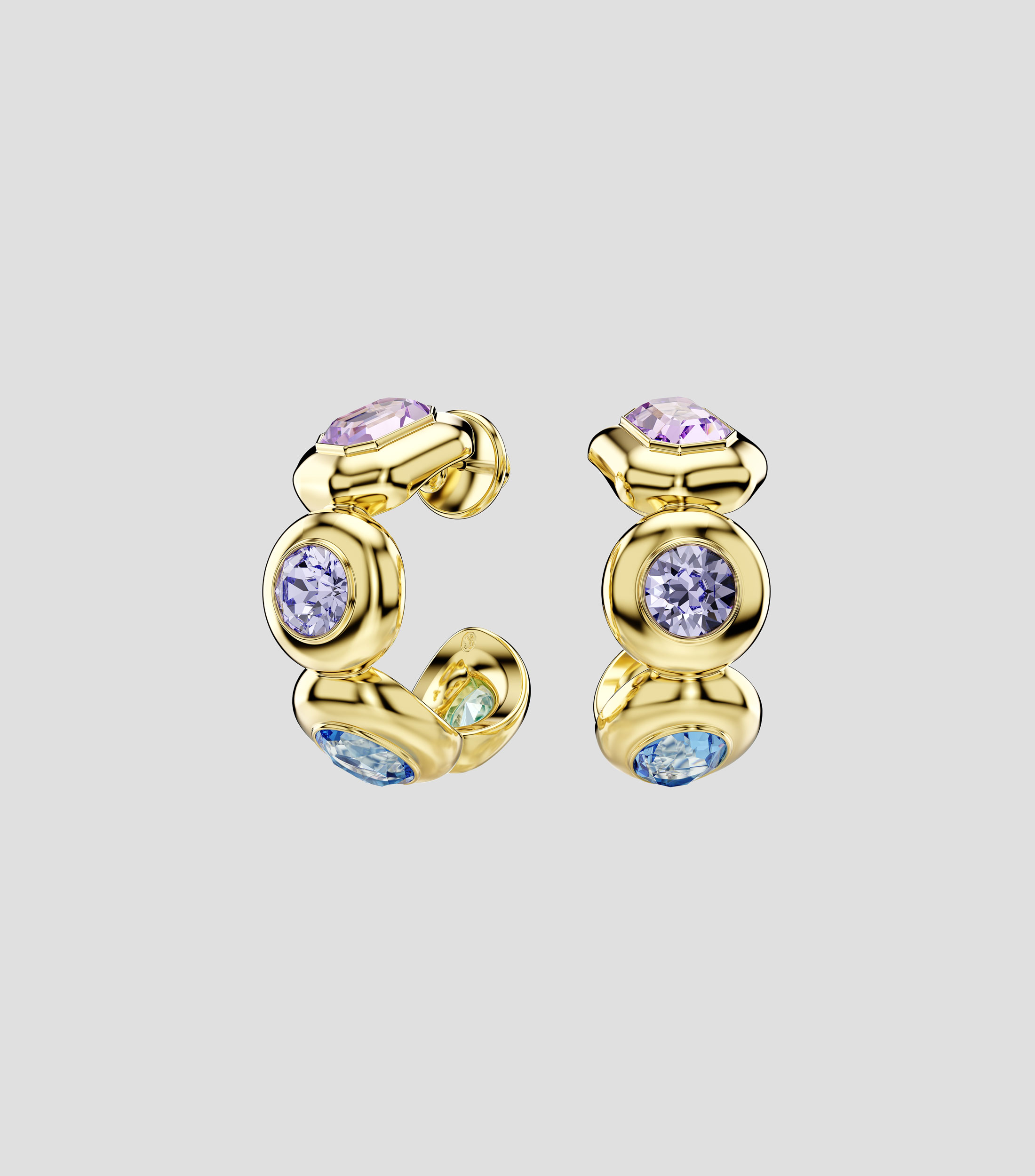 Pendientes Gema Hoop con cristal Swarovski Mujer