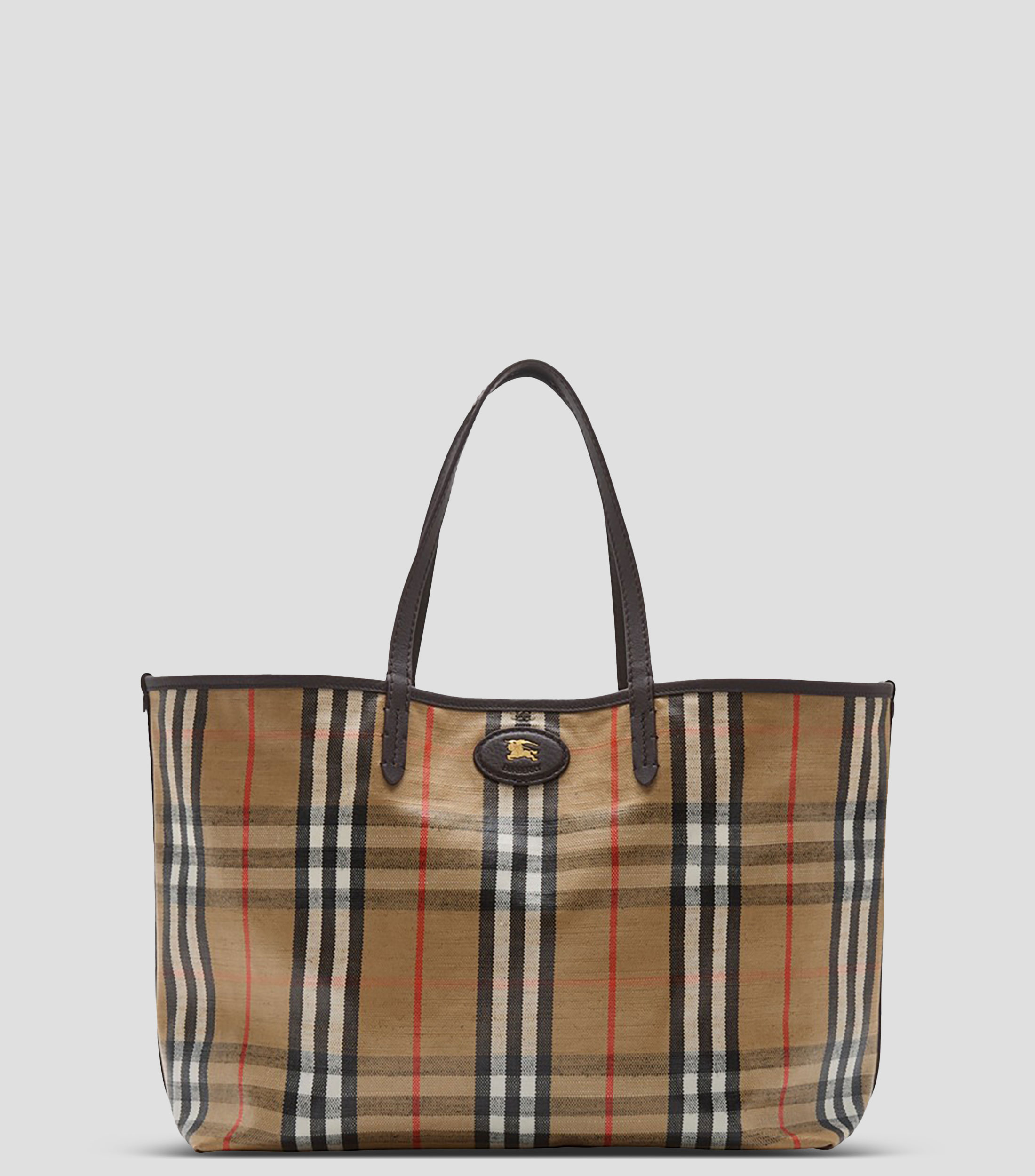 Bolsa mediana tote Highlands con cuadros Mujer