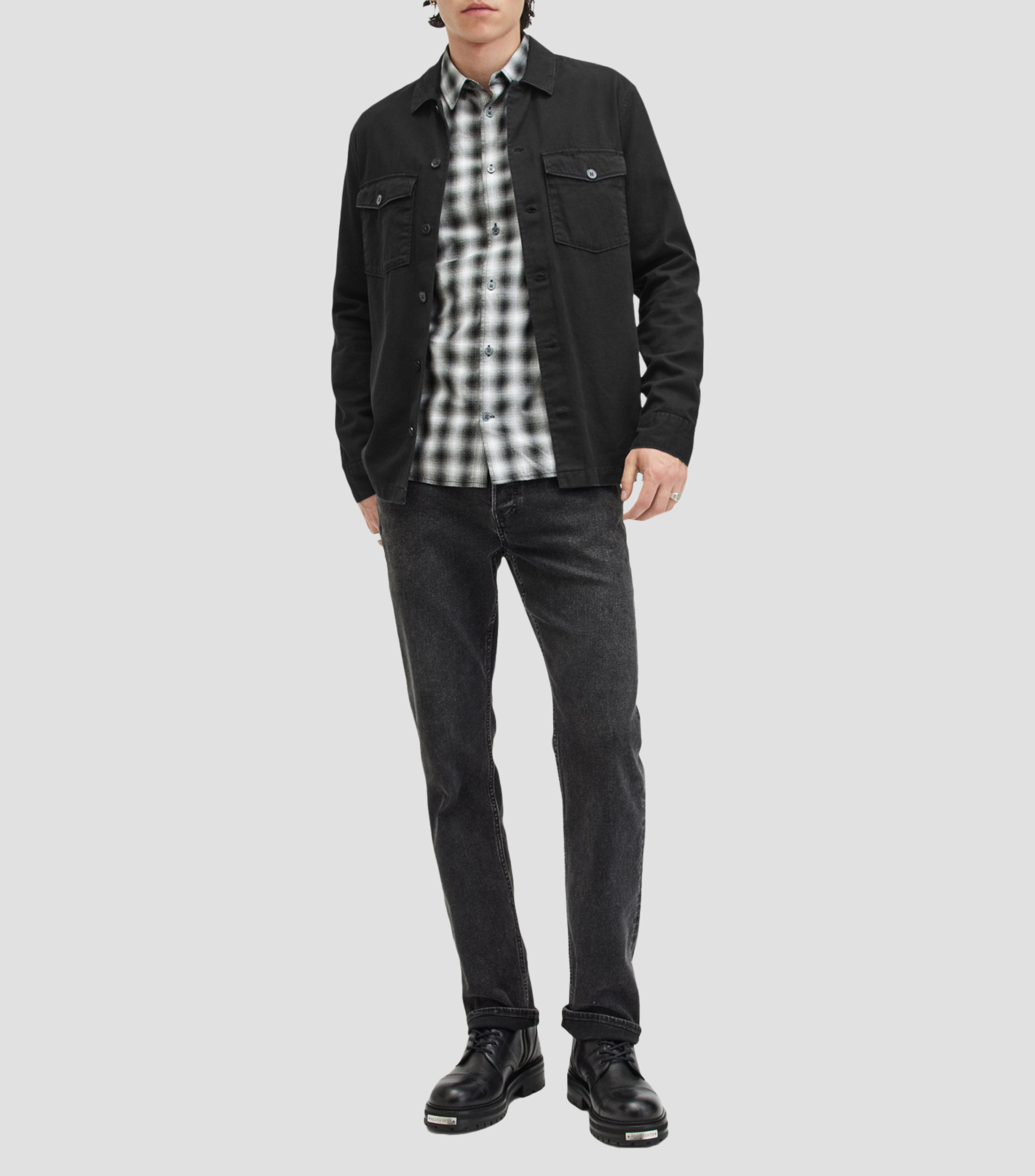 Sobrecamisa lisa Hombre