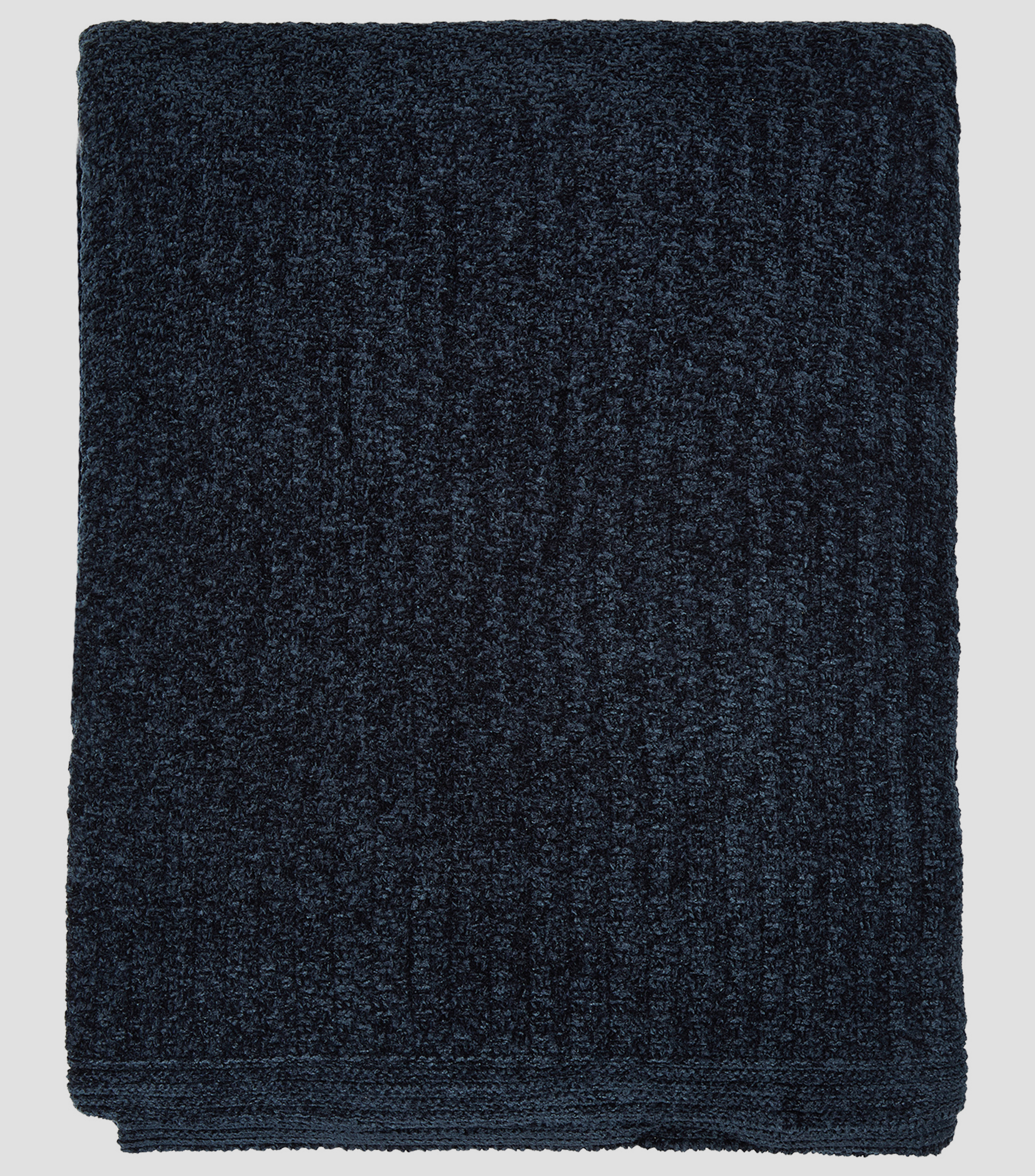 Cobija King Size Chenille Azul Marino