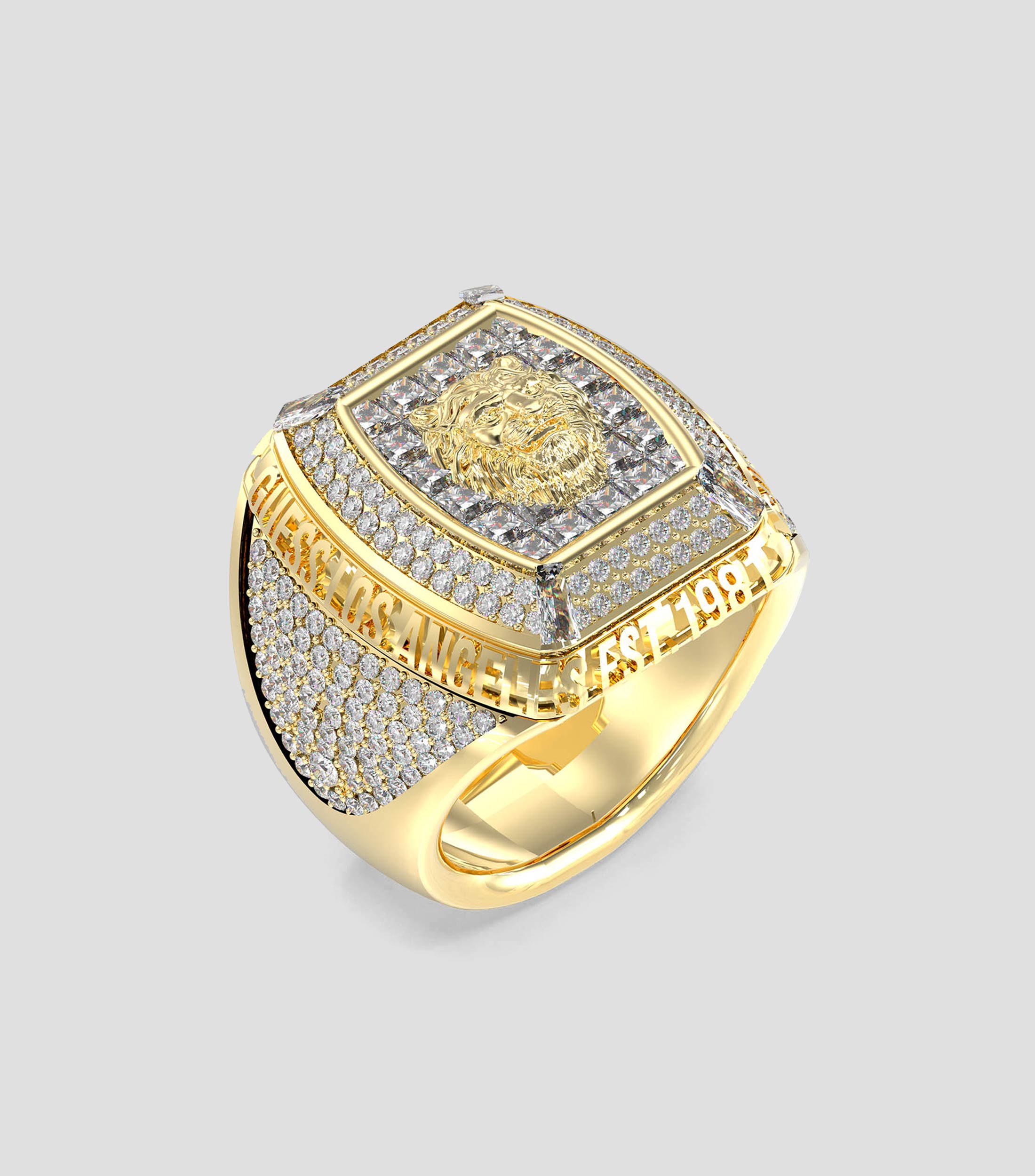 Anillo Lion King con Incrustación Hombre Guess