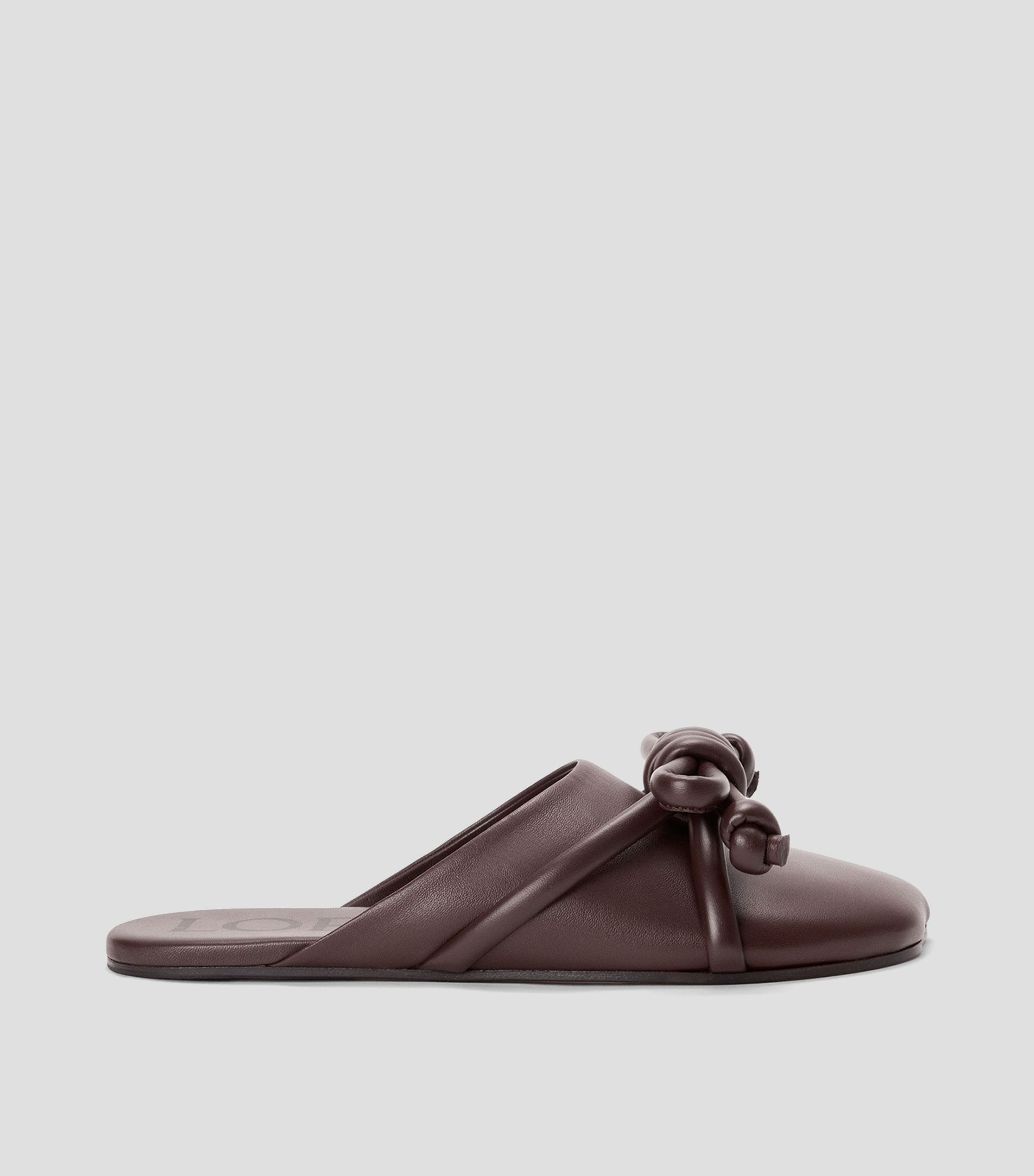 Zapatos casuales mule Flamenco Knot en piel Mujer