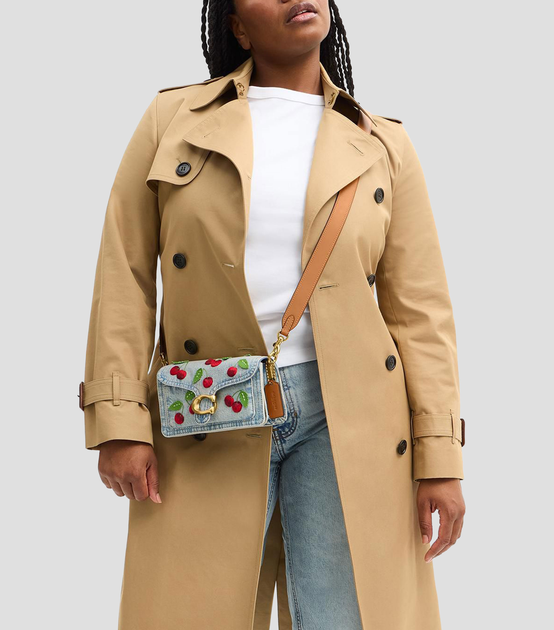 Bolsa shoulder Tabby 20 con bordado Mujer