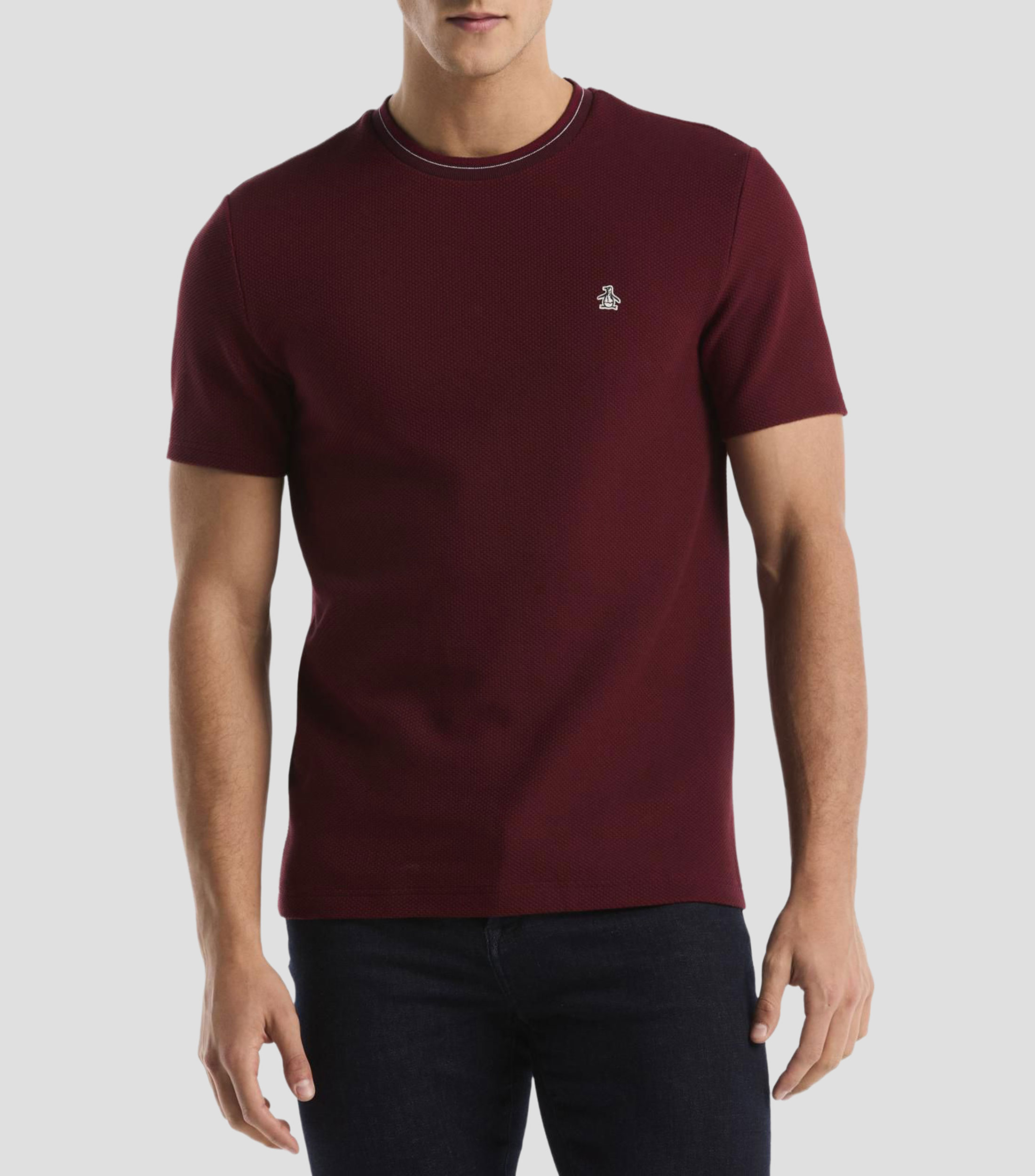 Playera cuello redondo manga corta lisa Hombre