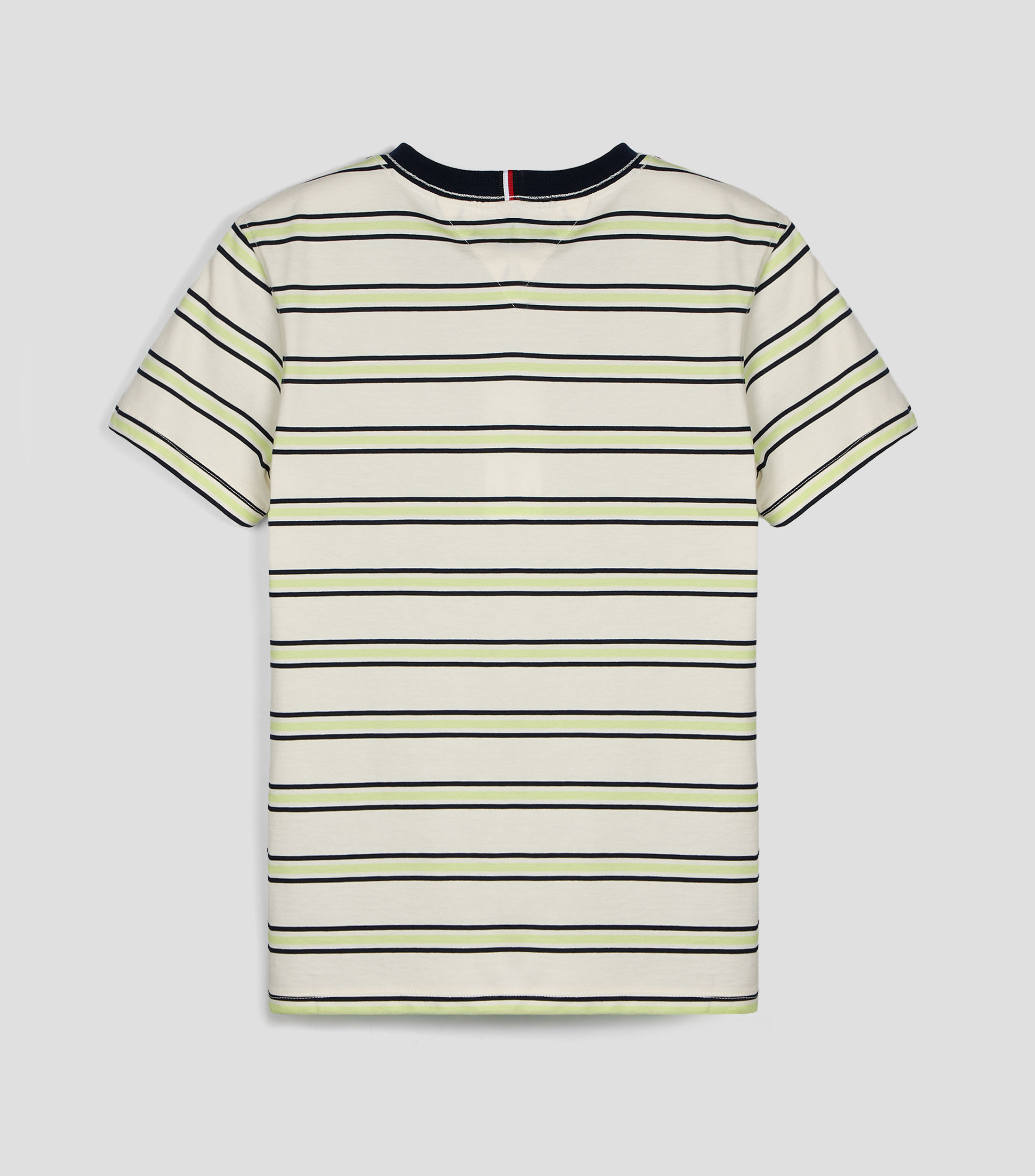 Playera cuello redondo manga corta con rayas Niño