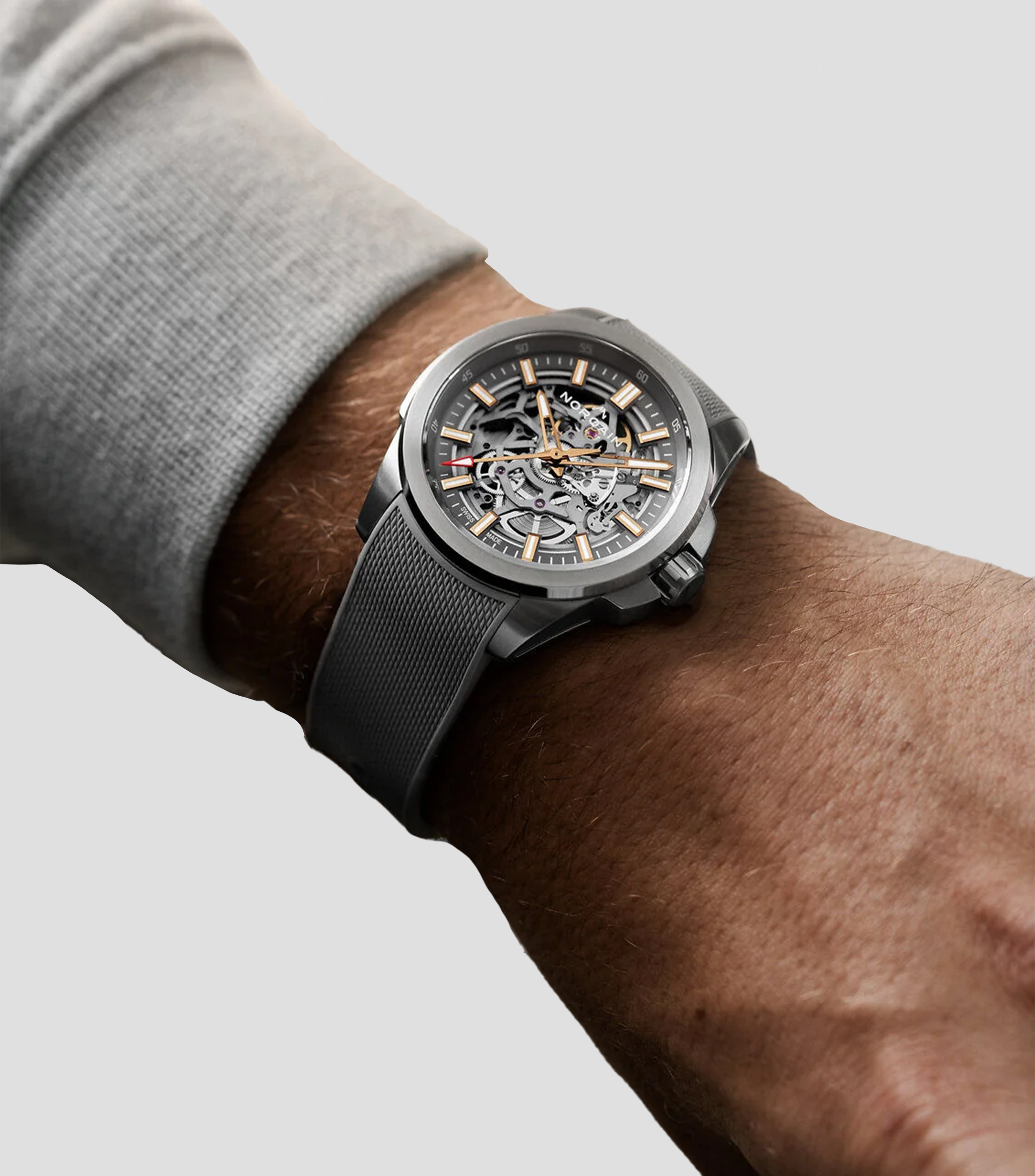Reloj para Hombre Independence Skeleton Casual Gris