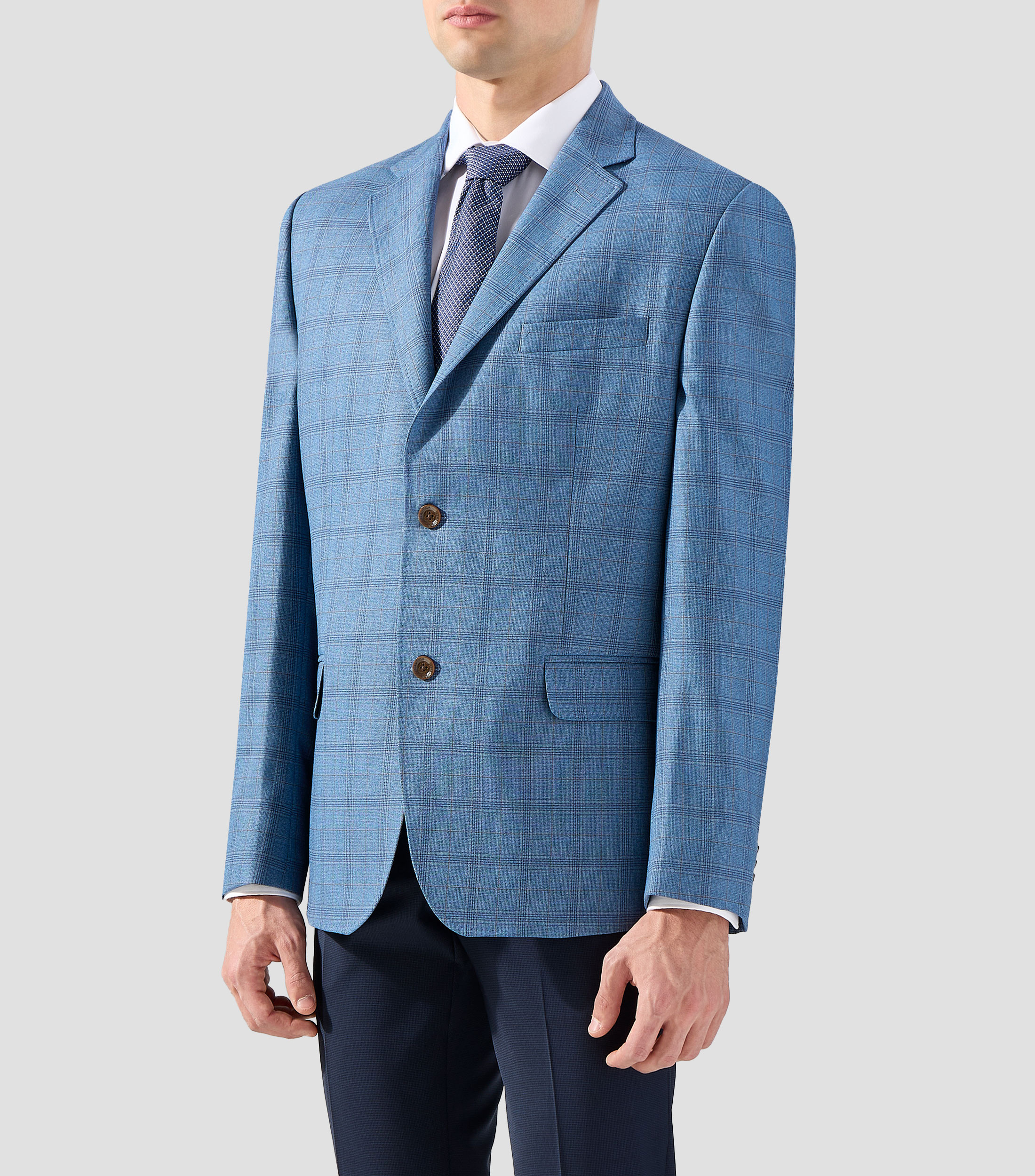 Saco de cuadros Hombre