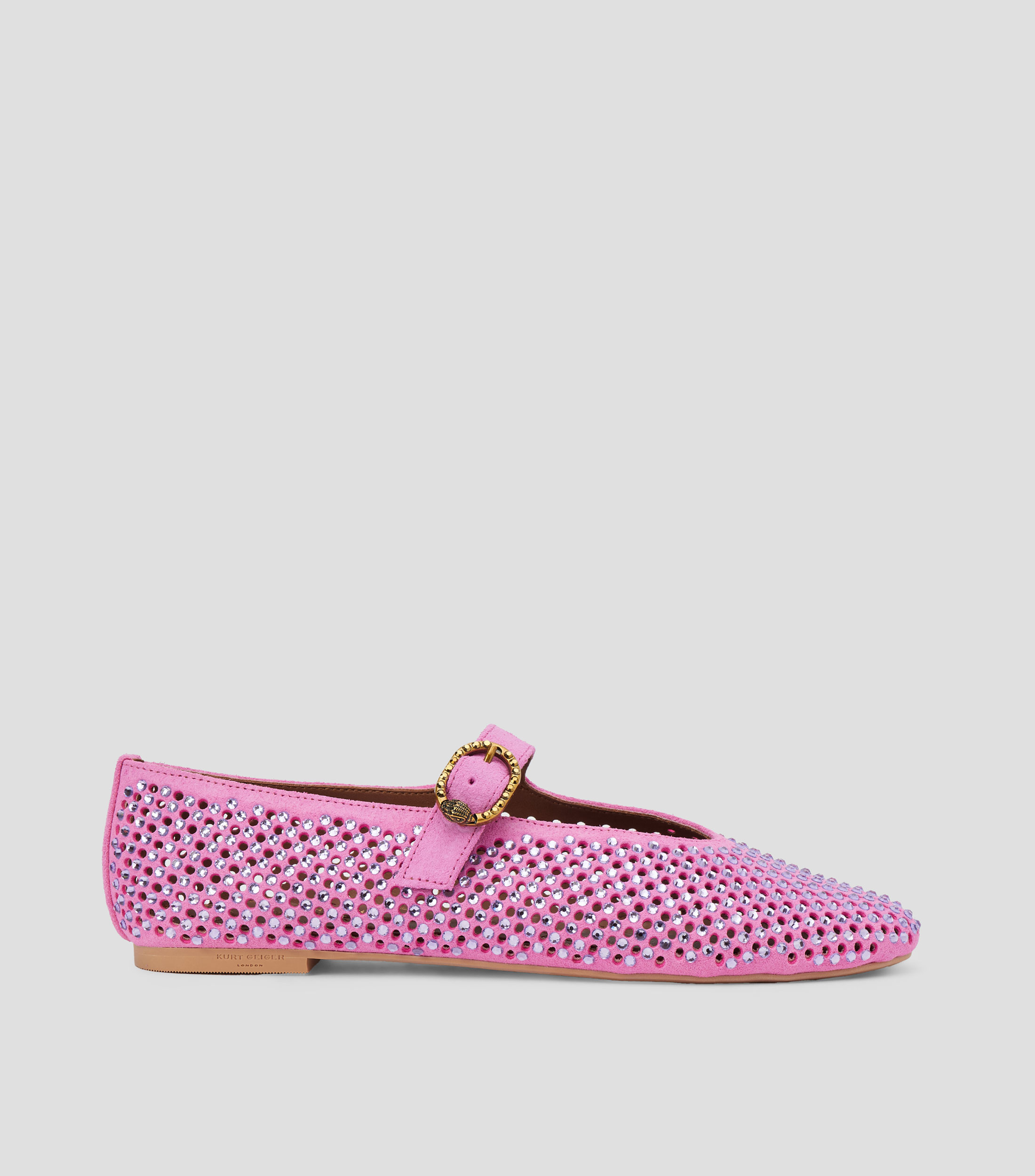 Flats tacón bajo media luna Mujer