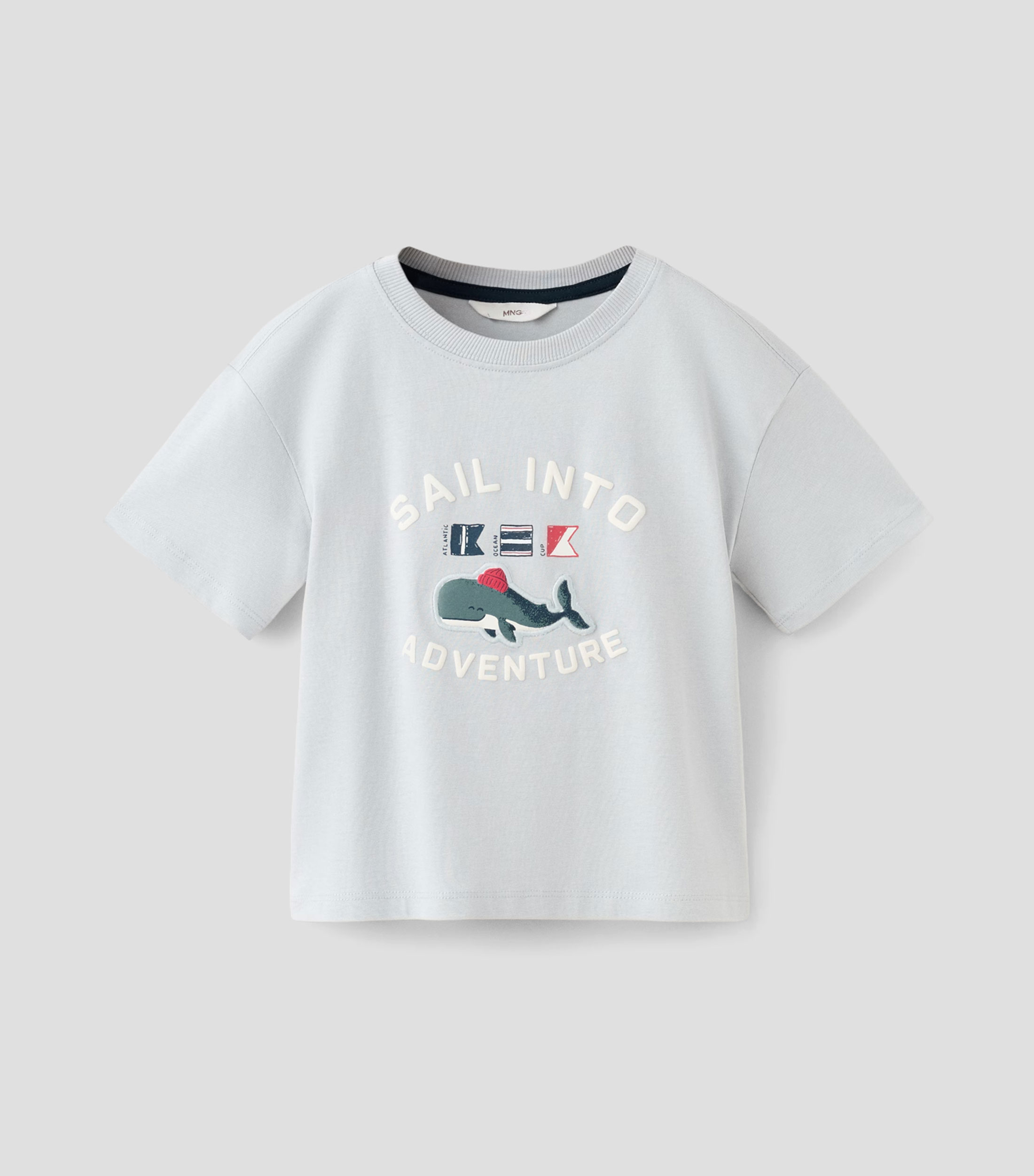 Playera Cuello Redondo Manga Corta Estampada Niño