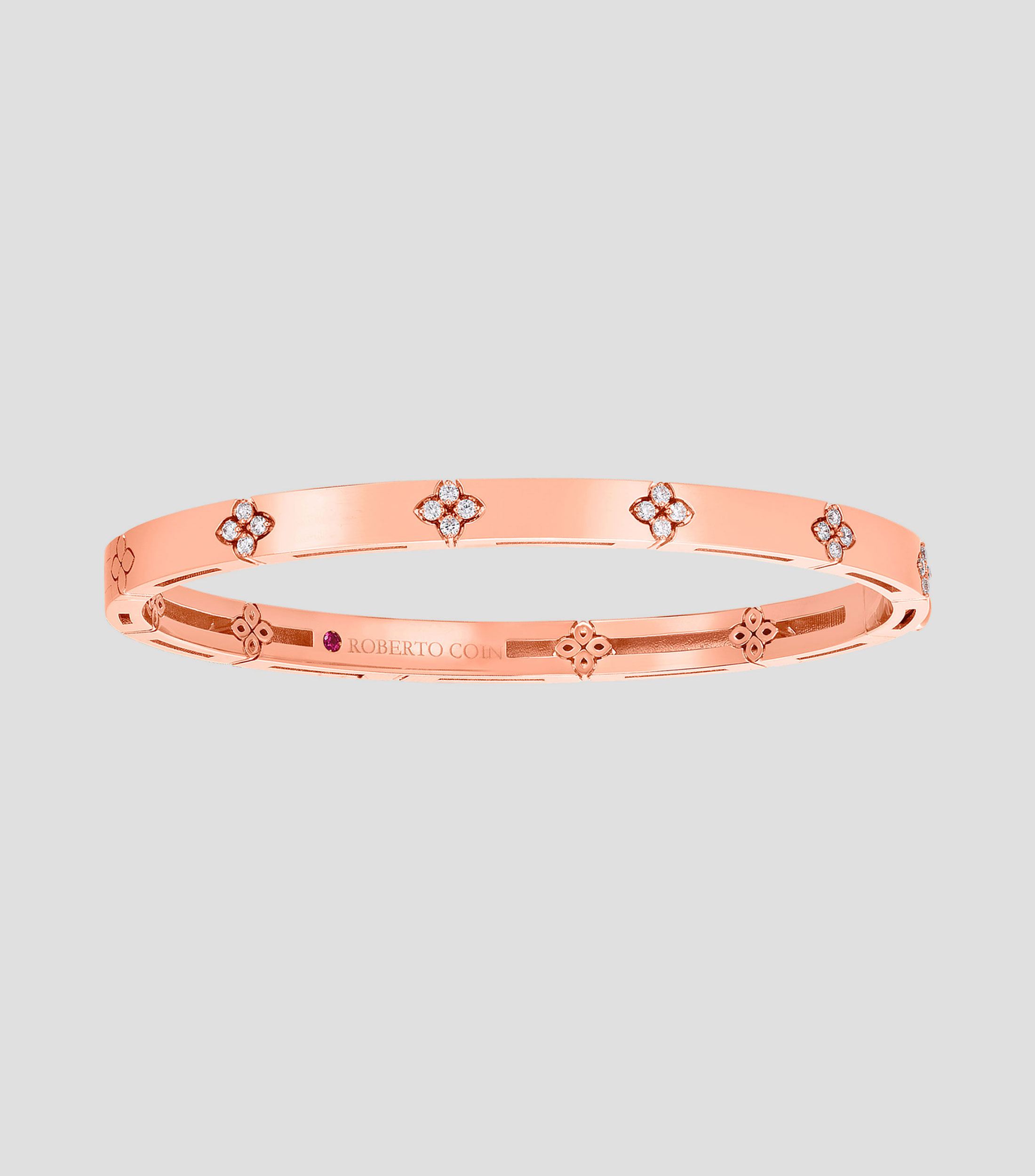 Brazalete en oro rosa de 18 kilates con diamantes Love In Verona Mujer