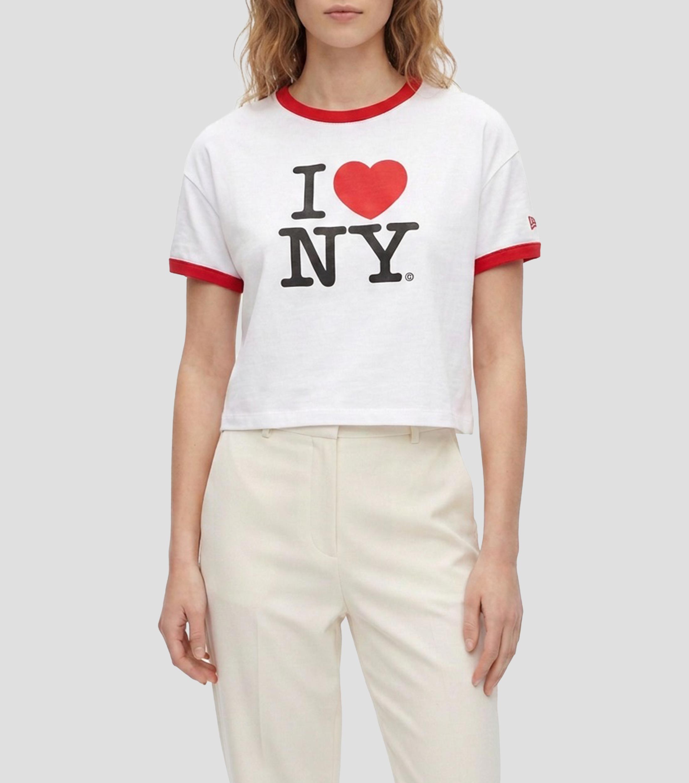 Playera cuello redondo manga corta estampada I Love NY Mujer