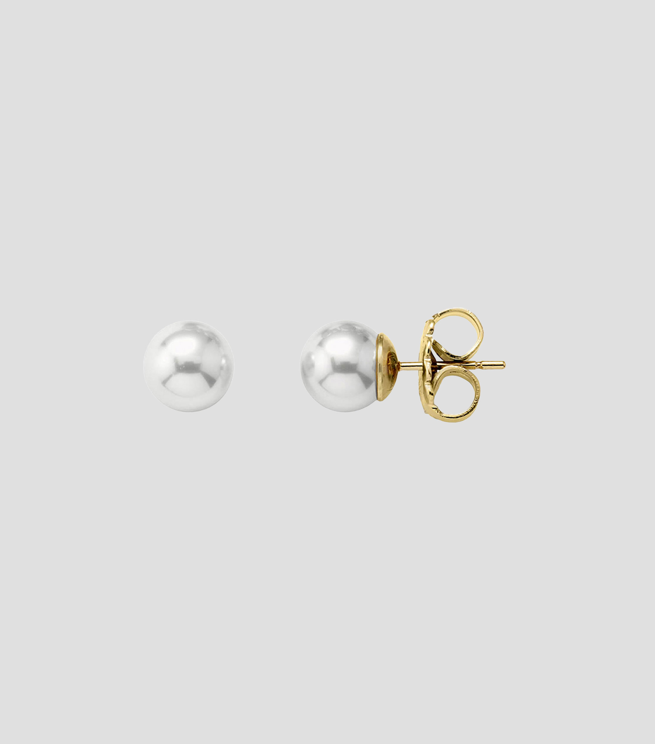Aretes con perla Mujer