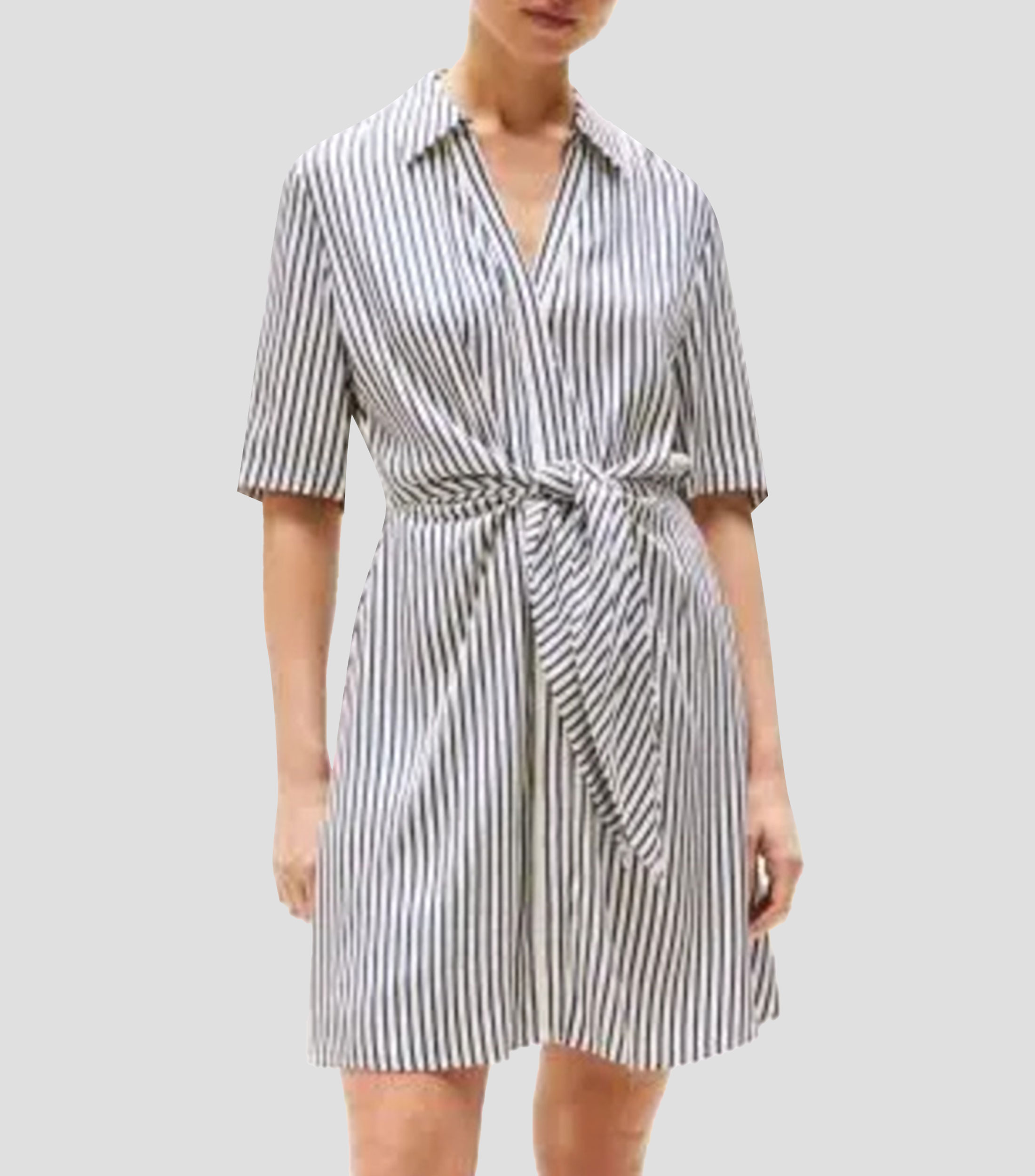 Vestido Corto Rayas manga corta Mujer