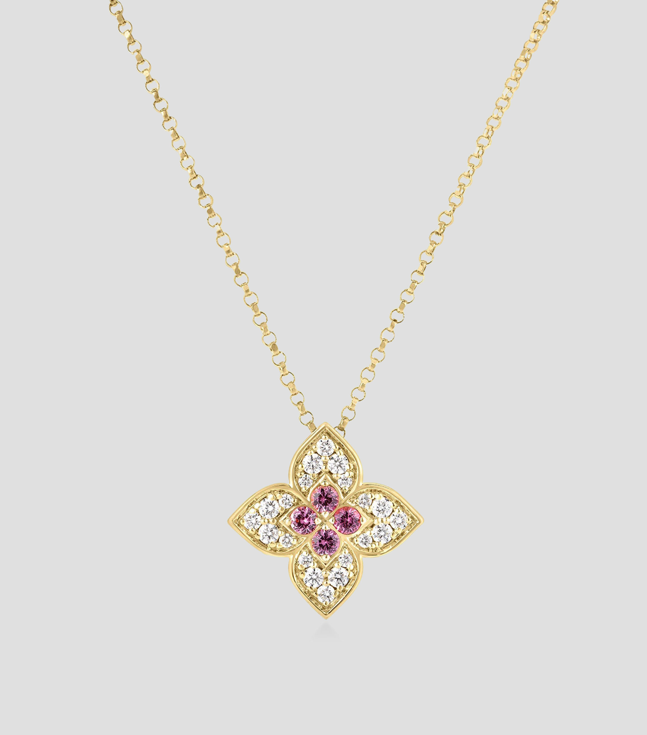 Collar en Oro amarillo de 18 kilates con rubelitas y diamantes Venetian Princess Carnival Mujer