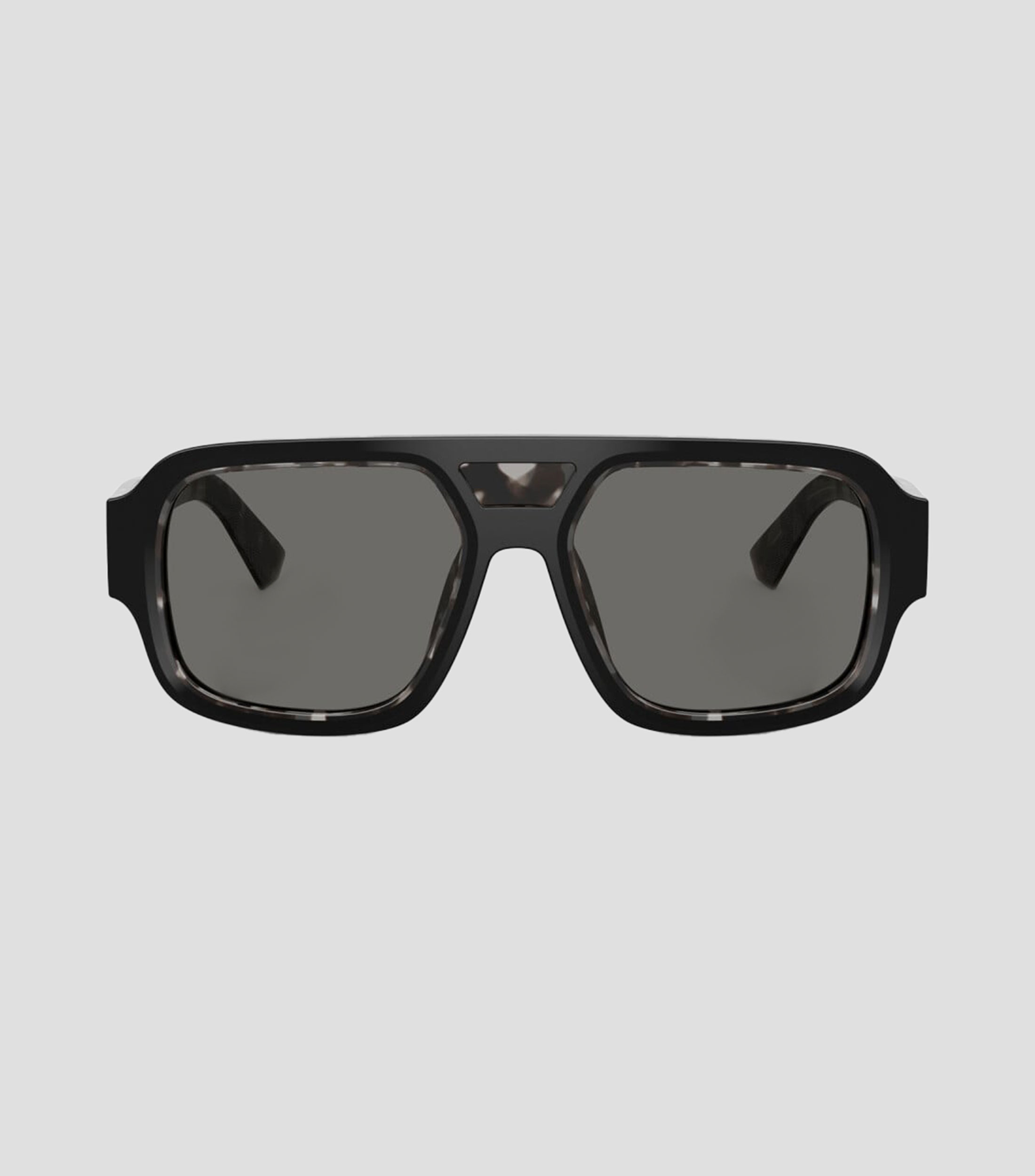 Lentes de sol cuadrados negro Hombre