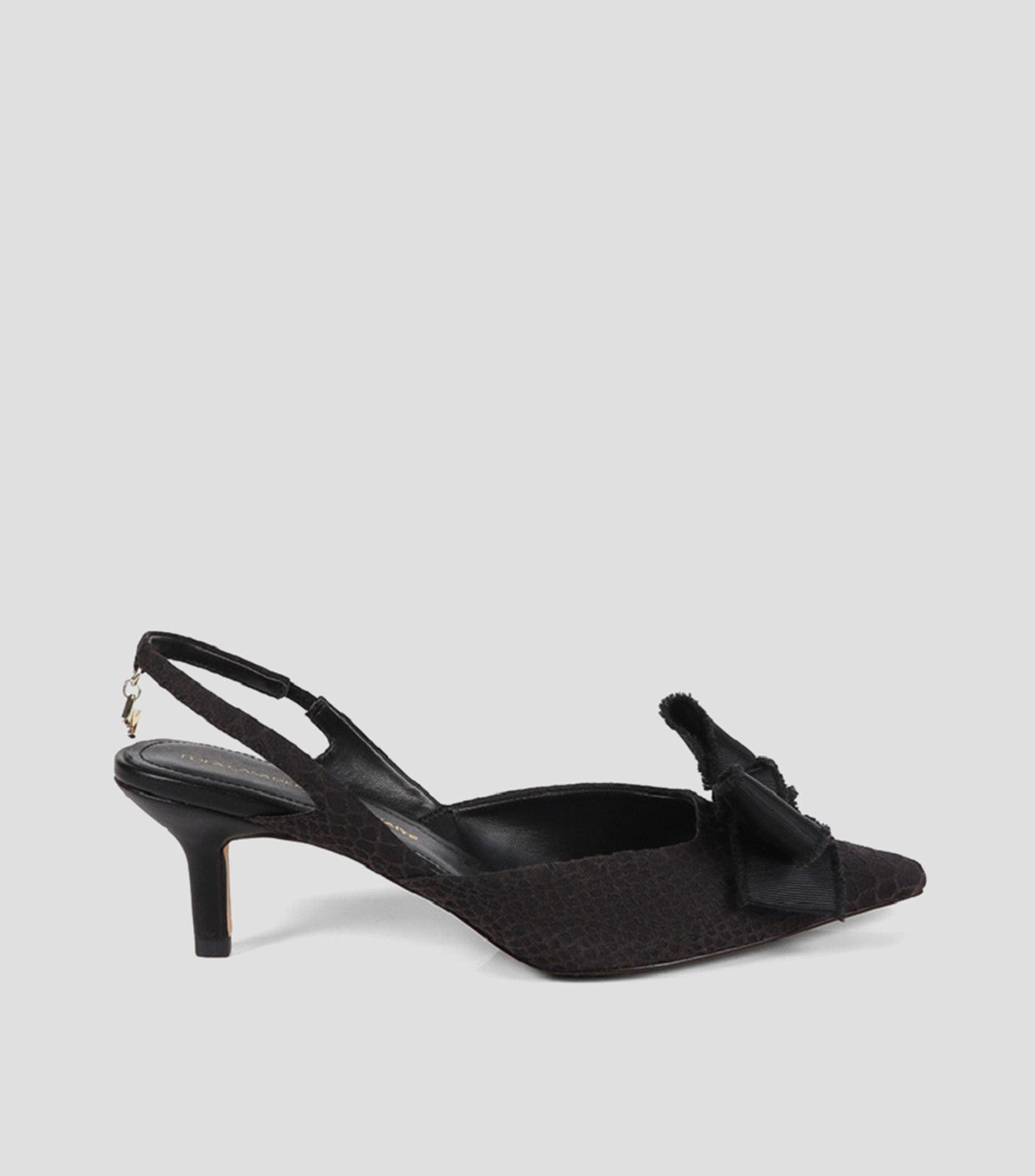 Zapatillas Slingback con tacón medio delgado Mujer