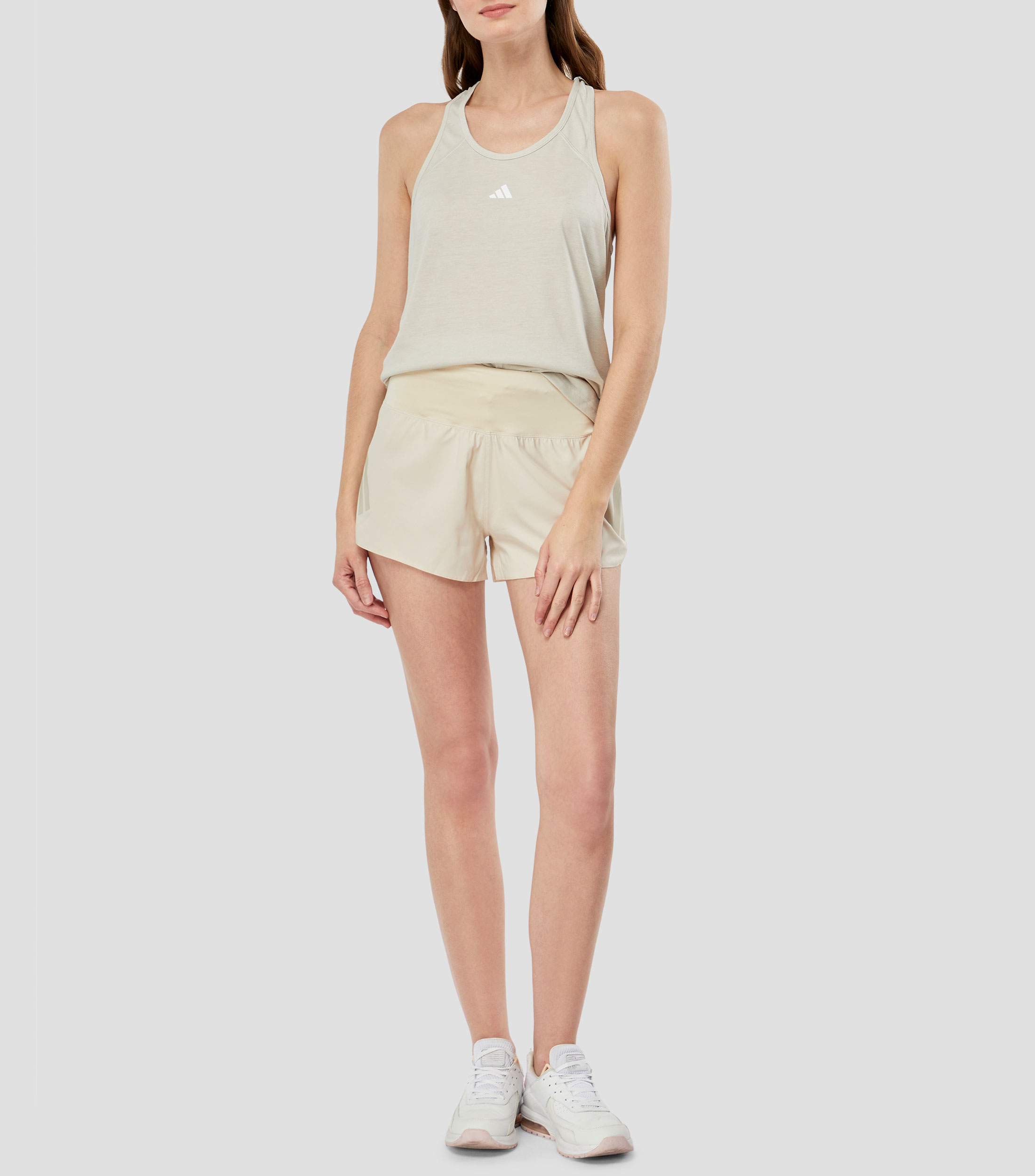 Tank top liso para entrenamiento sin mangas Mujer