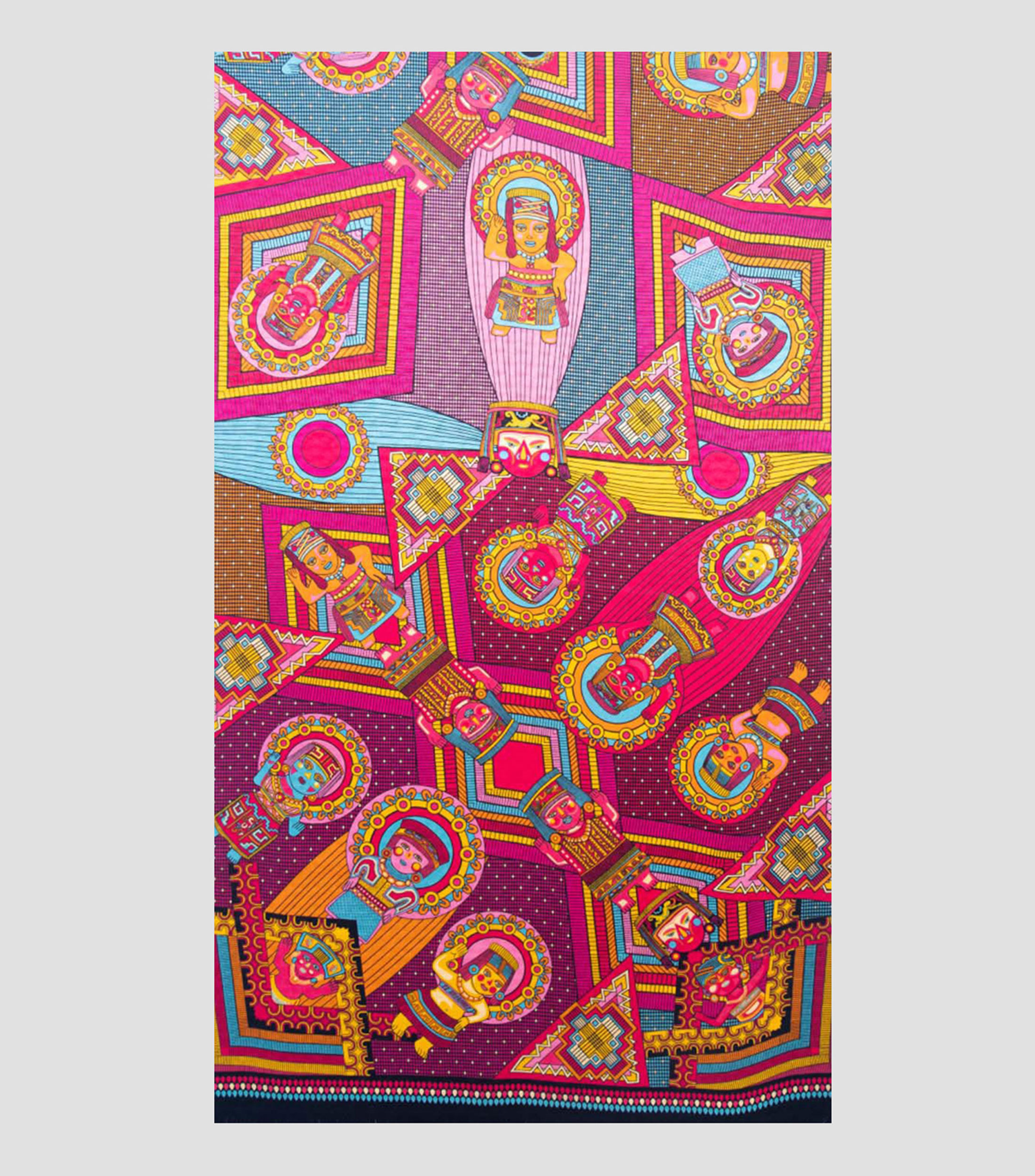 Chalina estampado Caritas Sonrientes de Veracruz Mujer