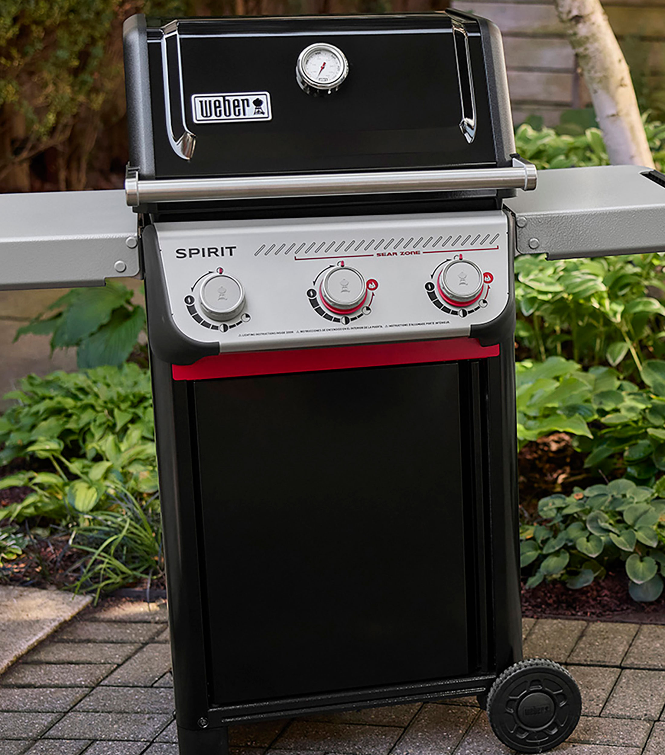 Asador de gas Spirit E-325 en acero