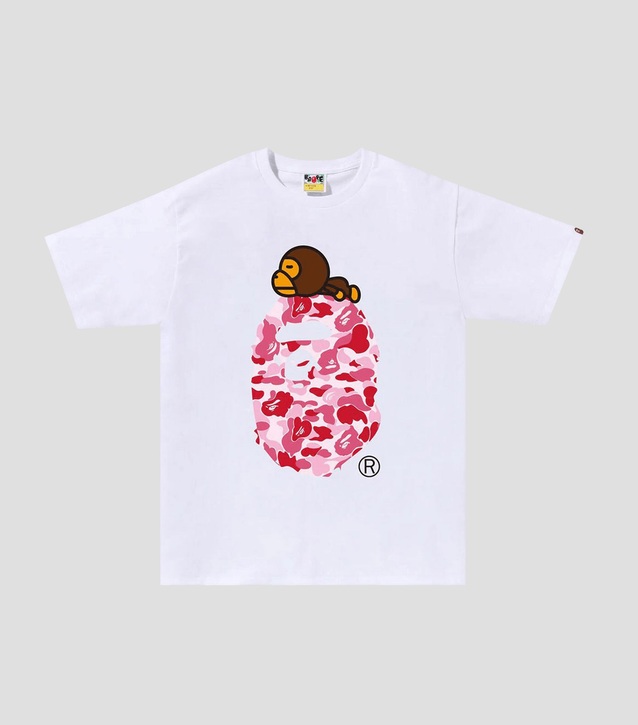 Playera de cuello redondo con manga corta estampada Hombre
