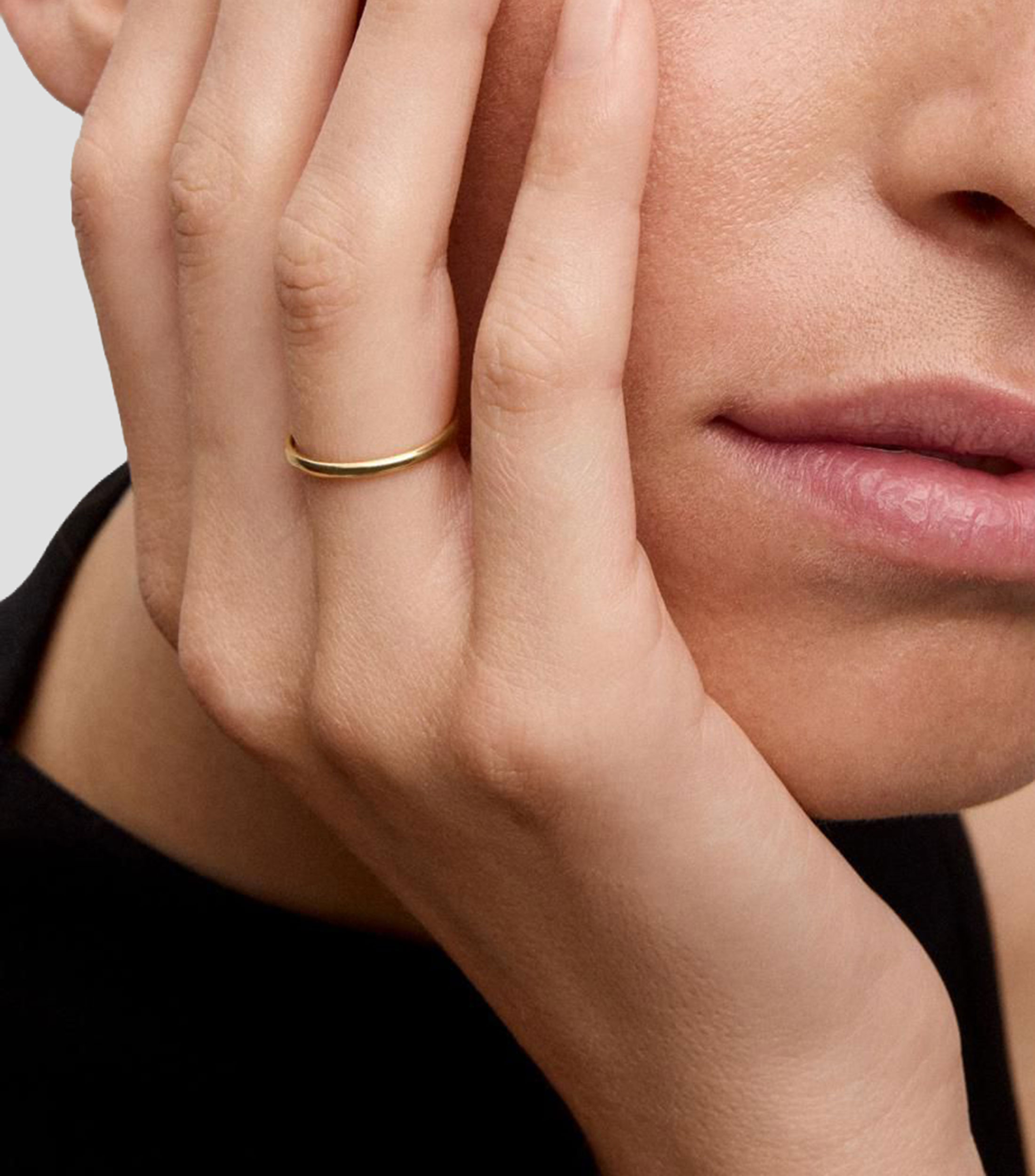 Anillo de compromiso en oro amarillo Mujer