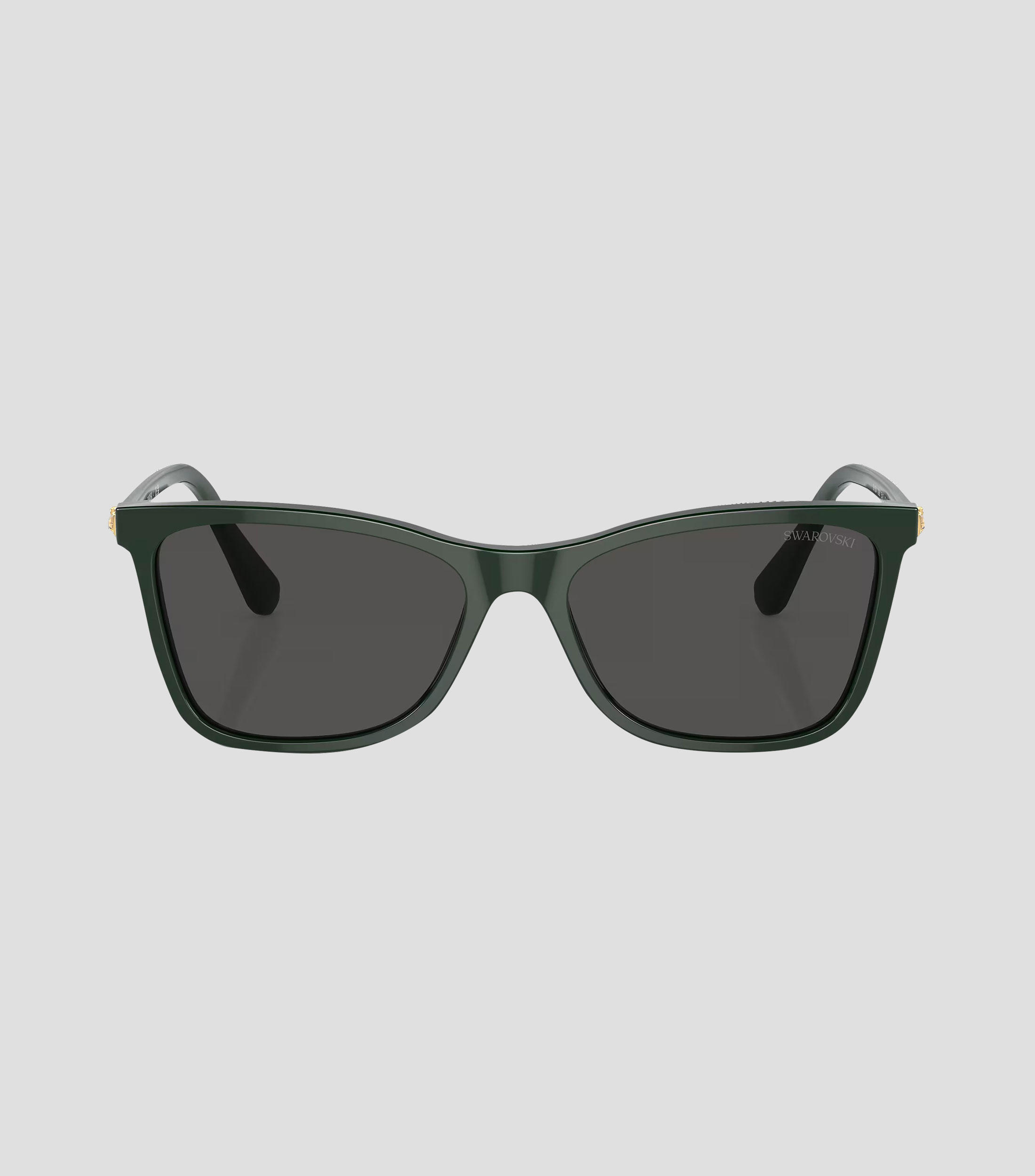 Lentes de sol rectangulares verdes Mujer
