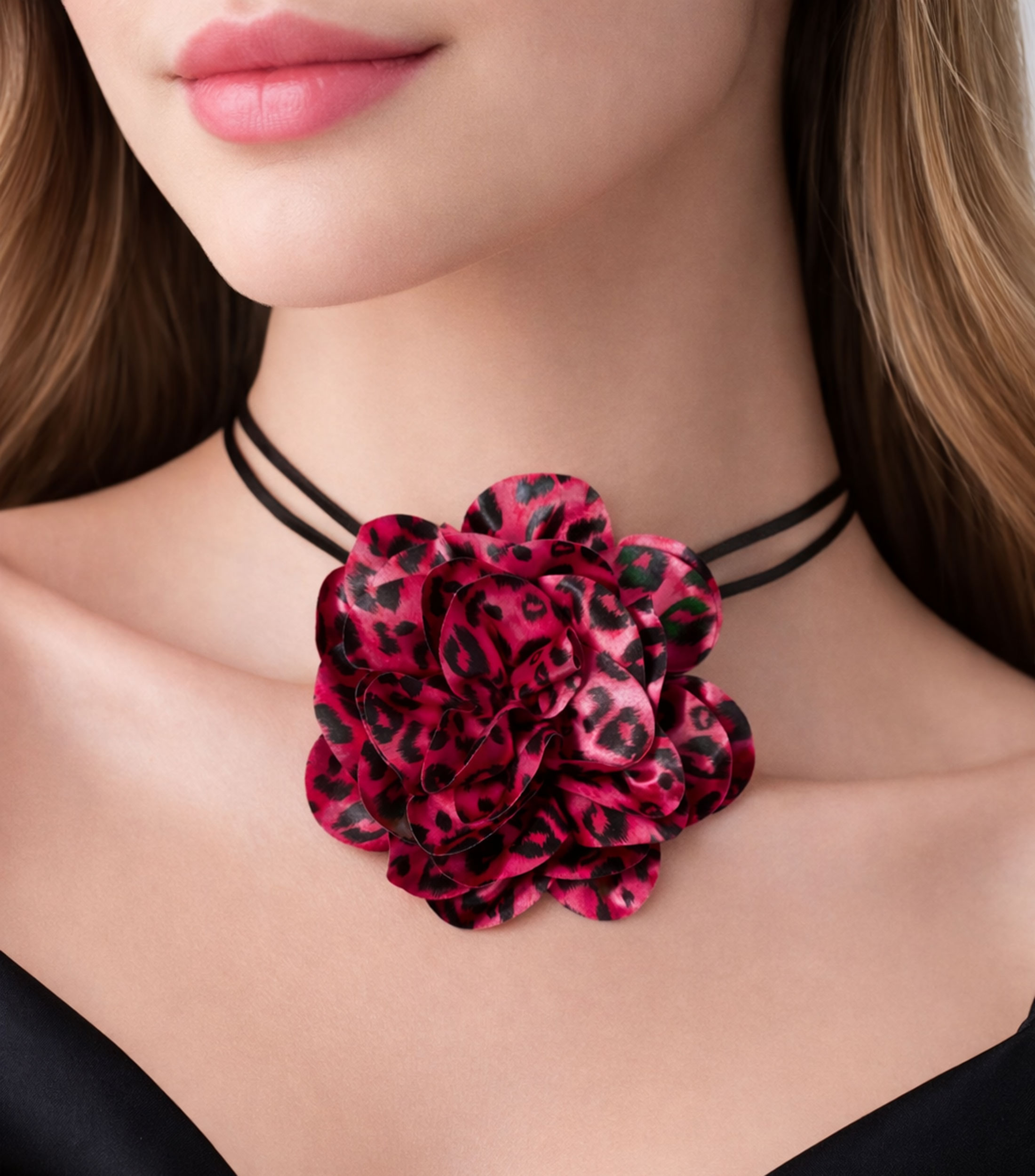 Collar Rosa Mujer