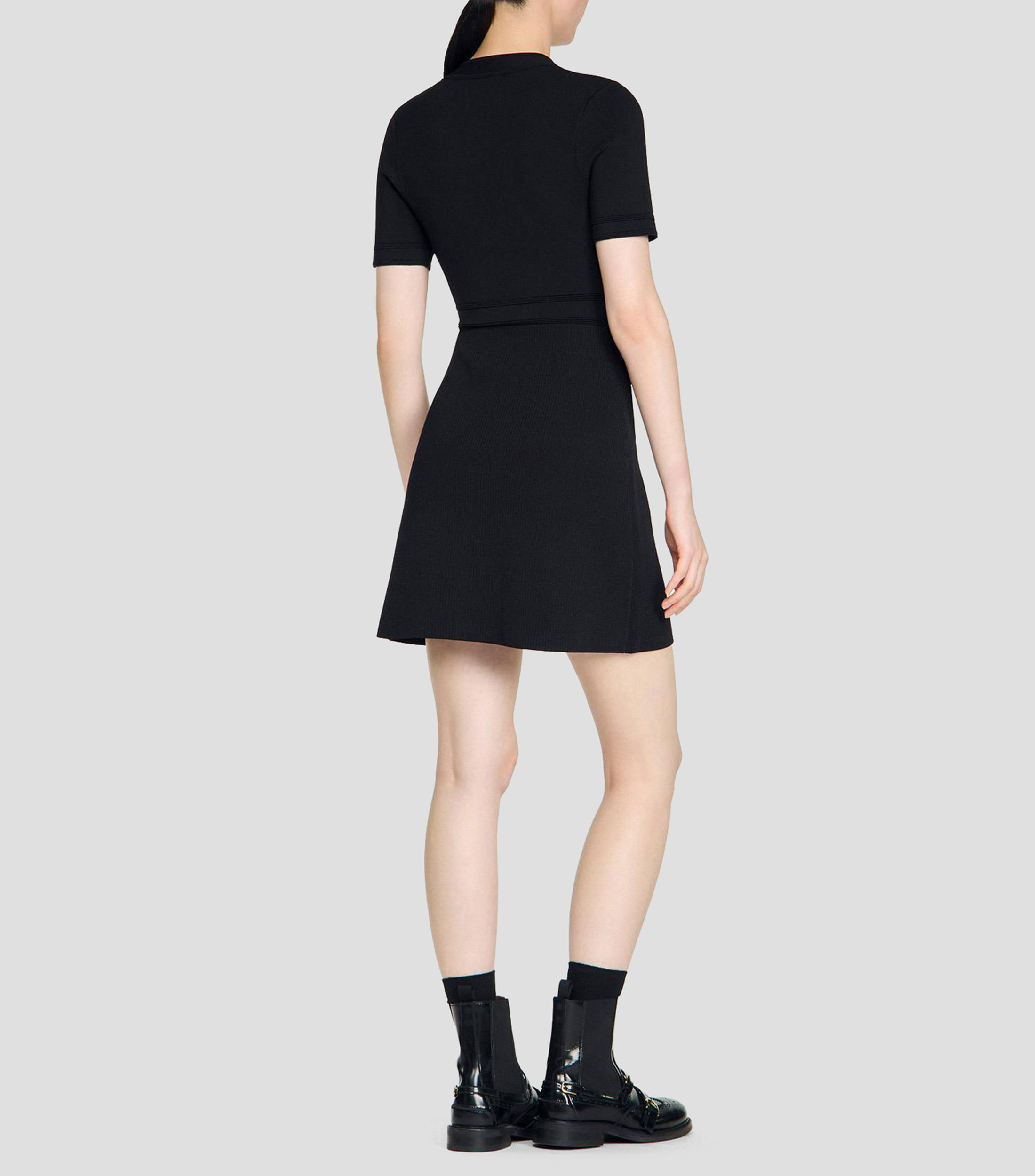 Vestido corto liso Isis Mujer
