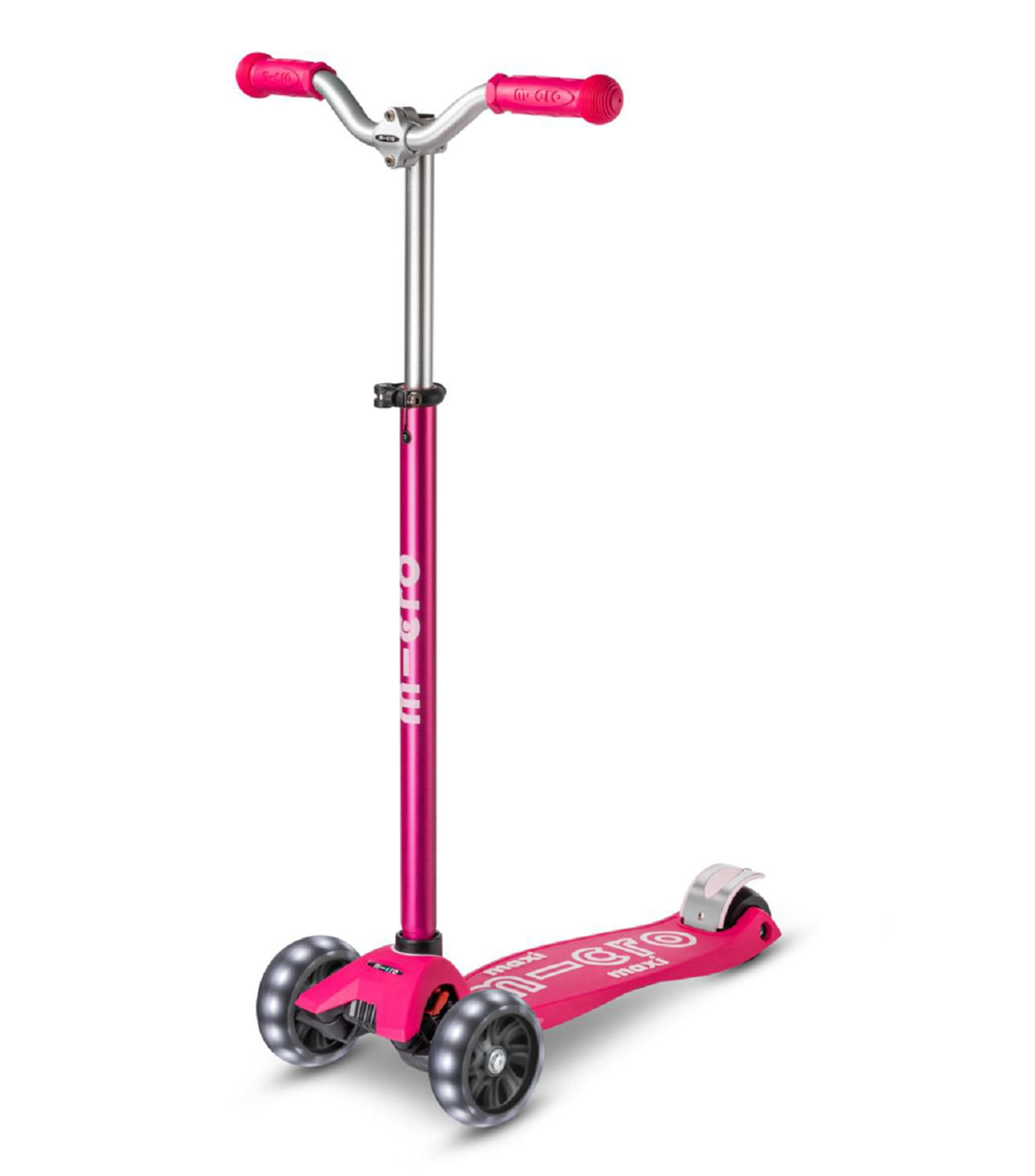 Scooter Maxi Micro Deluxe Pro Led Pink