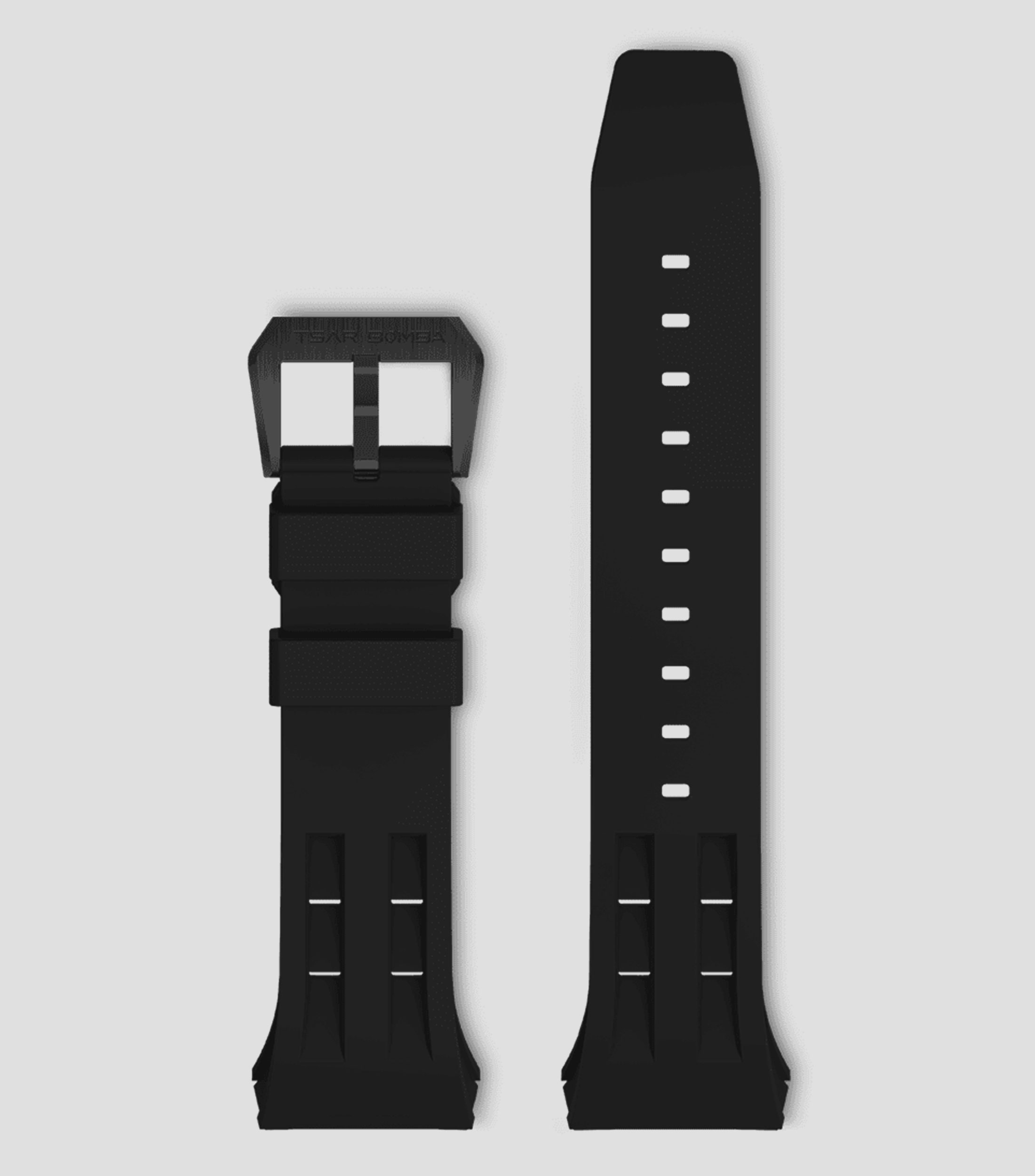 Extensible para reloj Atómica en caucho negro