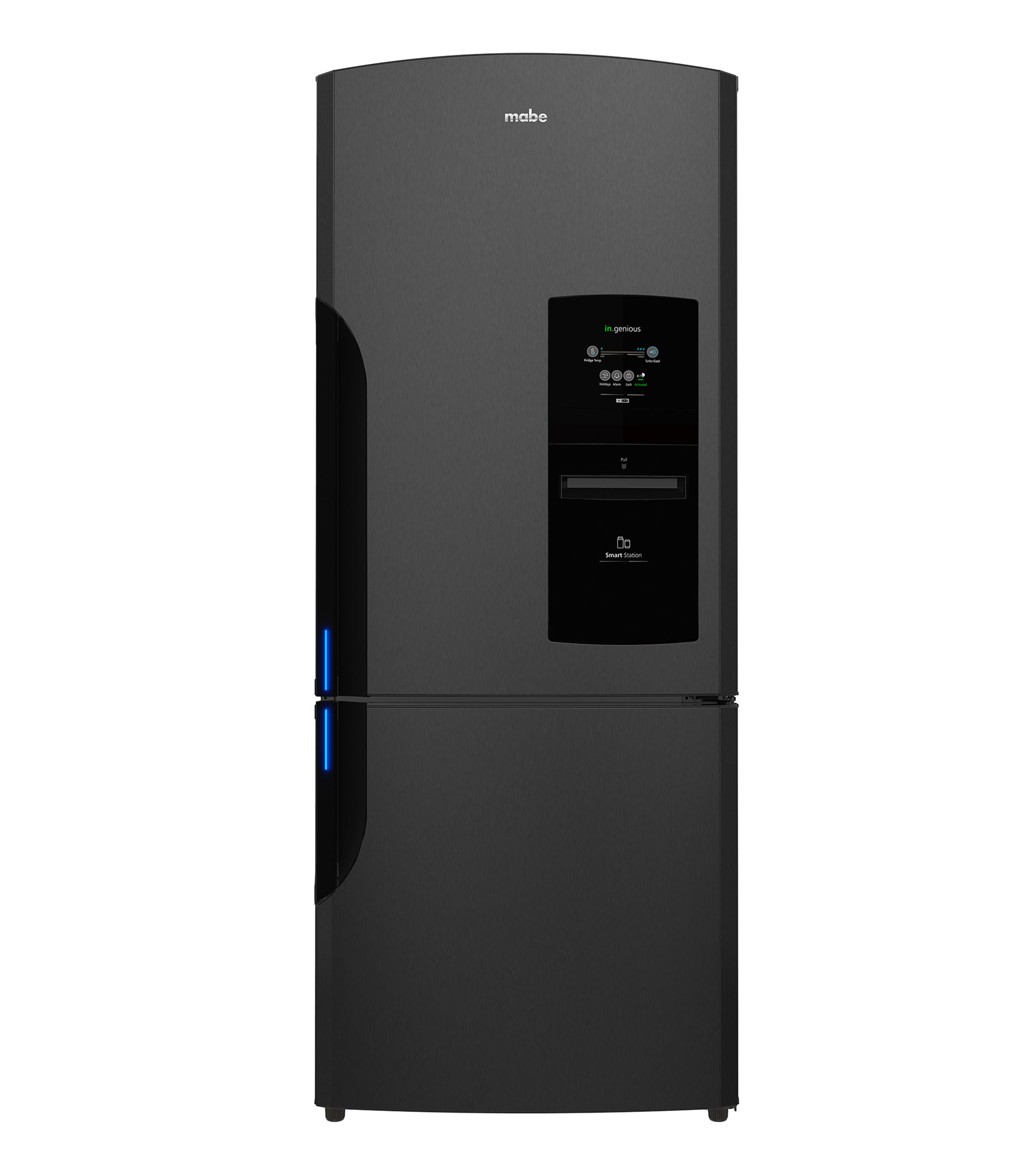 Refrigerador Bottom Mount de 520 Litros Black Stainless RMB520IWMRP1 negro Mabe