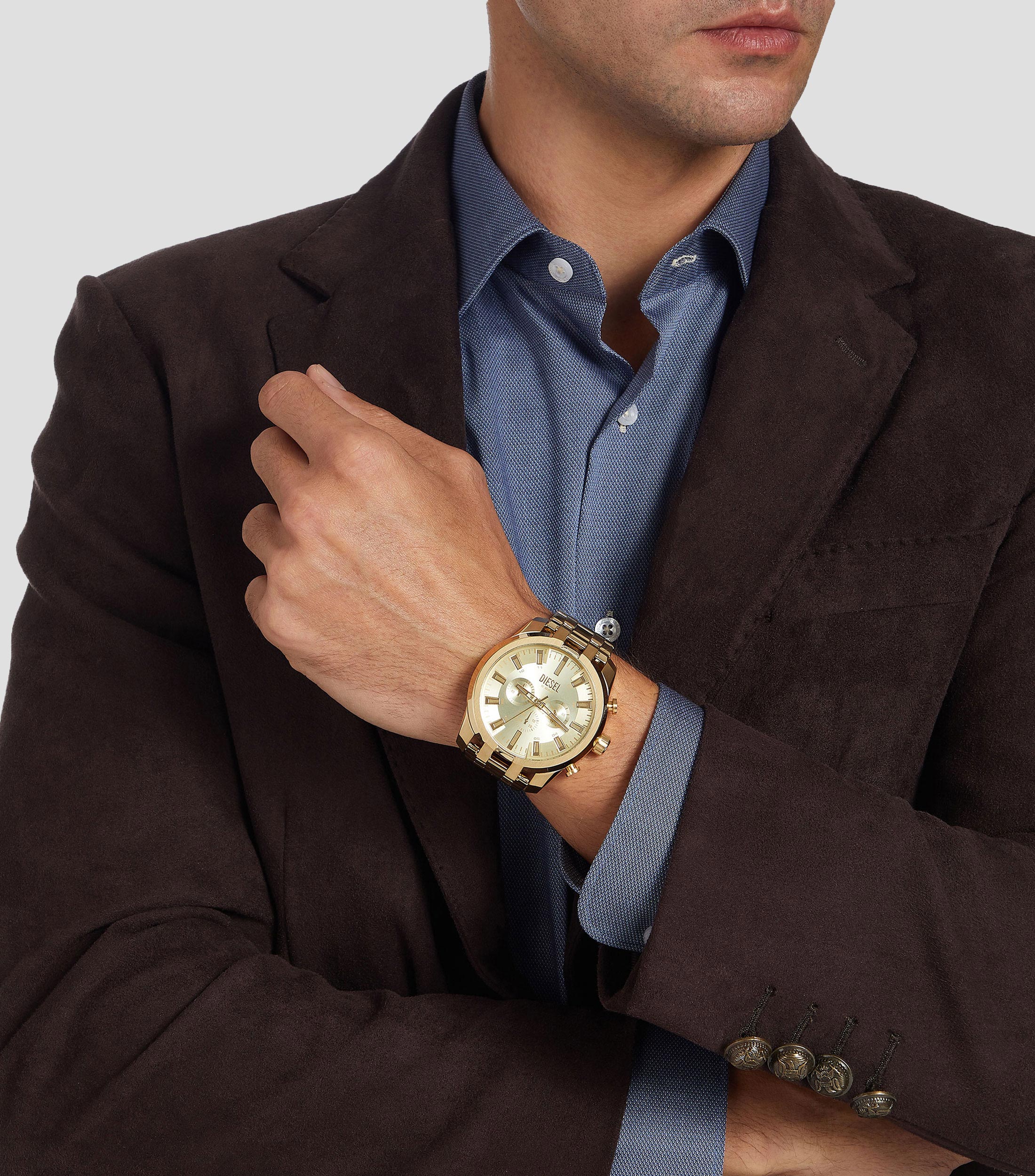 Reloj para Hombre Split de Vestir Dorado