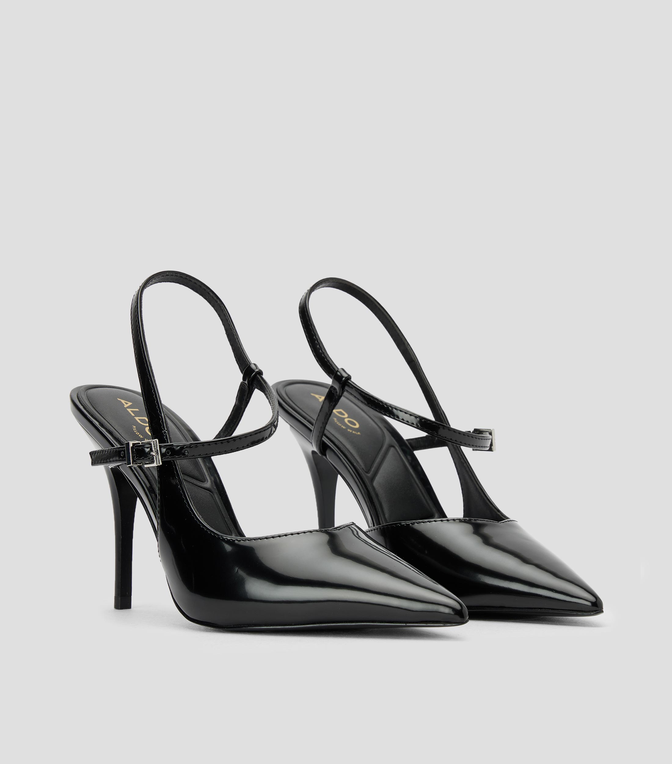 Zapatillas tacón alto de aguja lisas Mujer