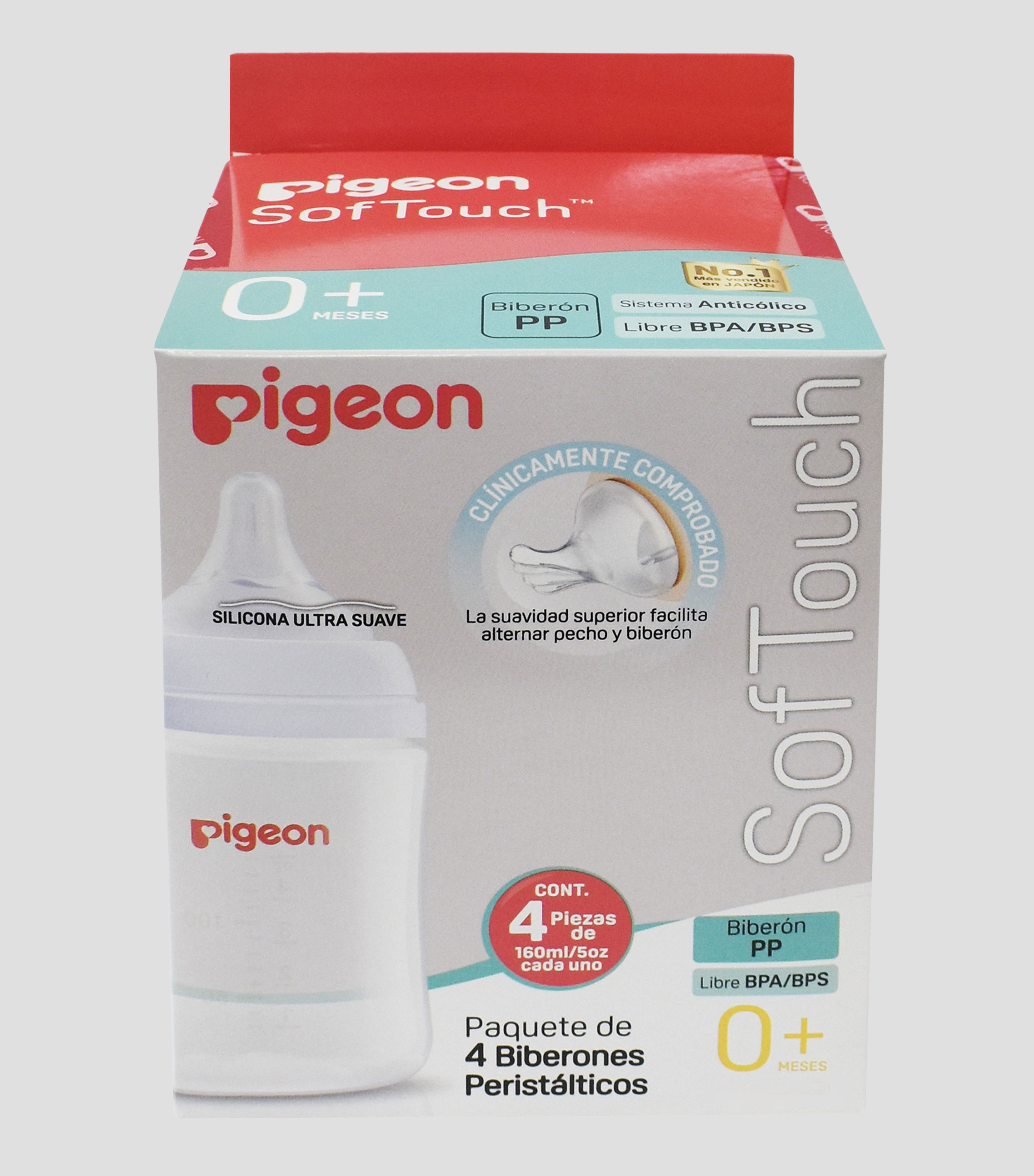 Set 4 Biberones Softouch 160 ml