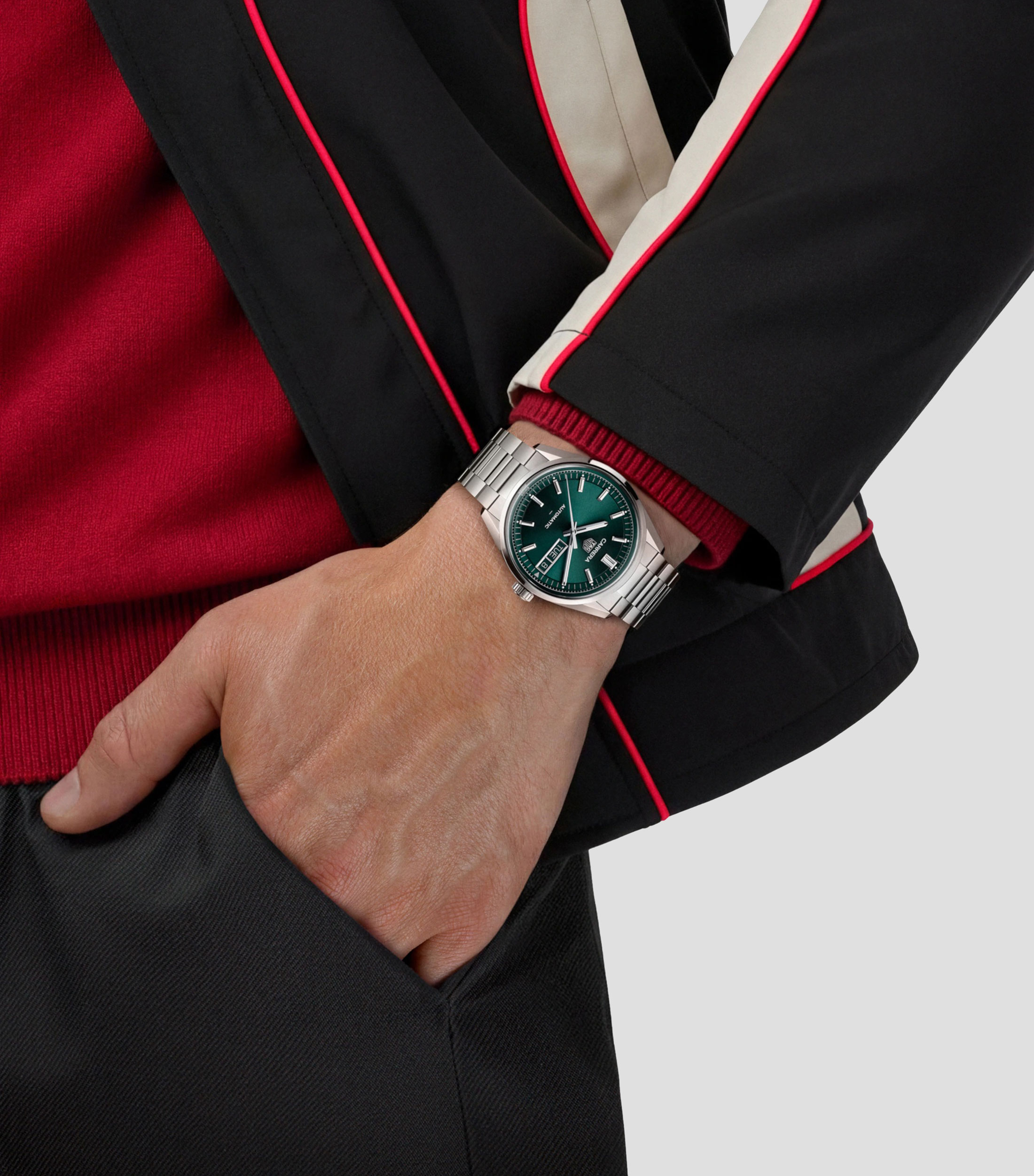 Reloj para Hombre Carrera Day-Date Casual Plateado