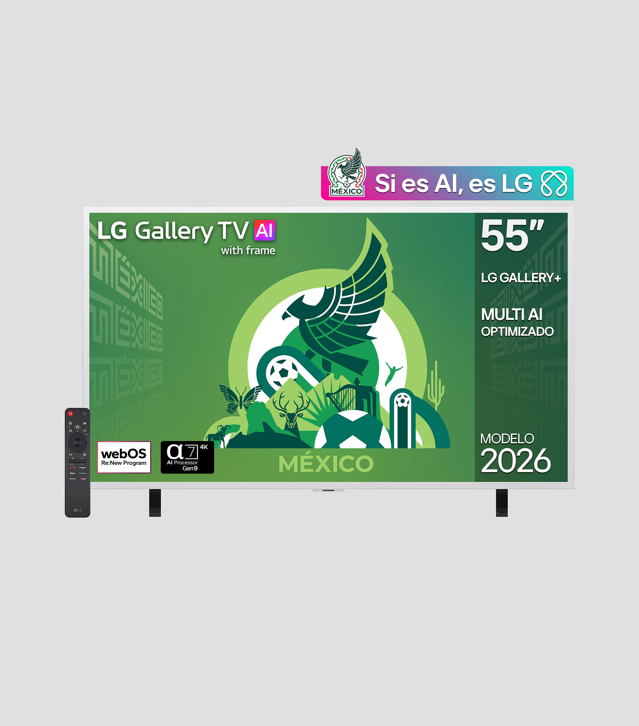 Pantalla 55 Pulgadas Plana QNED 4K 55LX7BPSA