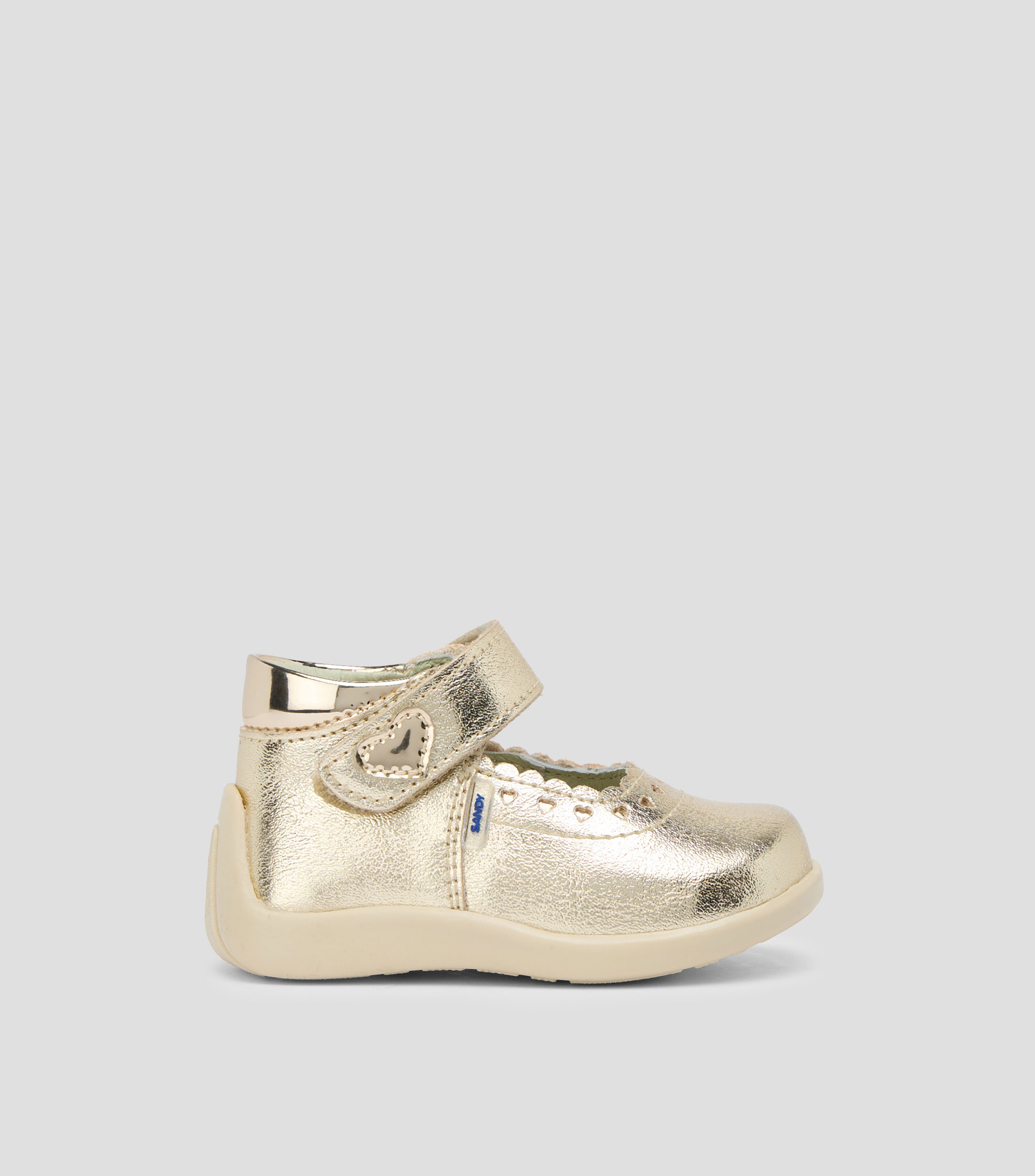 Botas metalizadas con velcro Niña