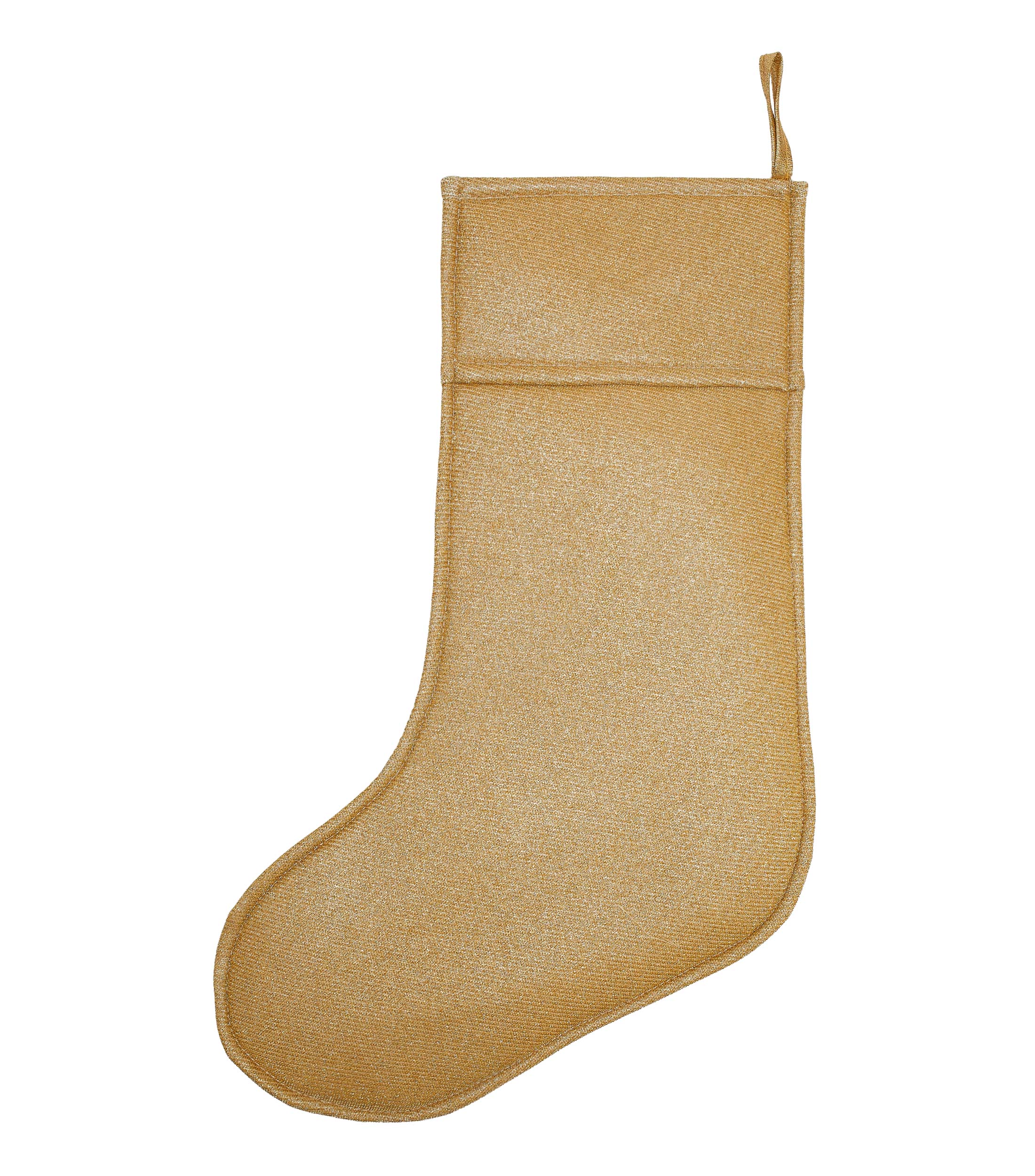 Festiva bota navideña gold en poliéster