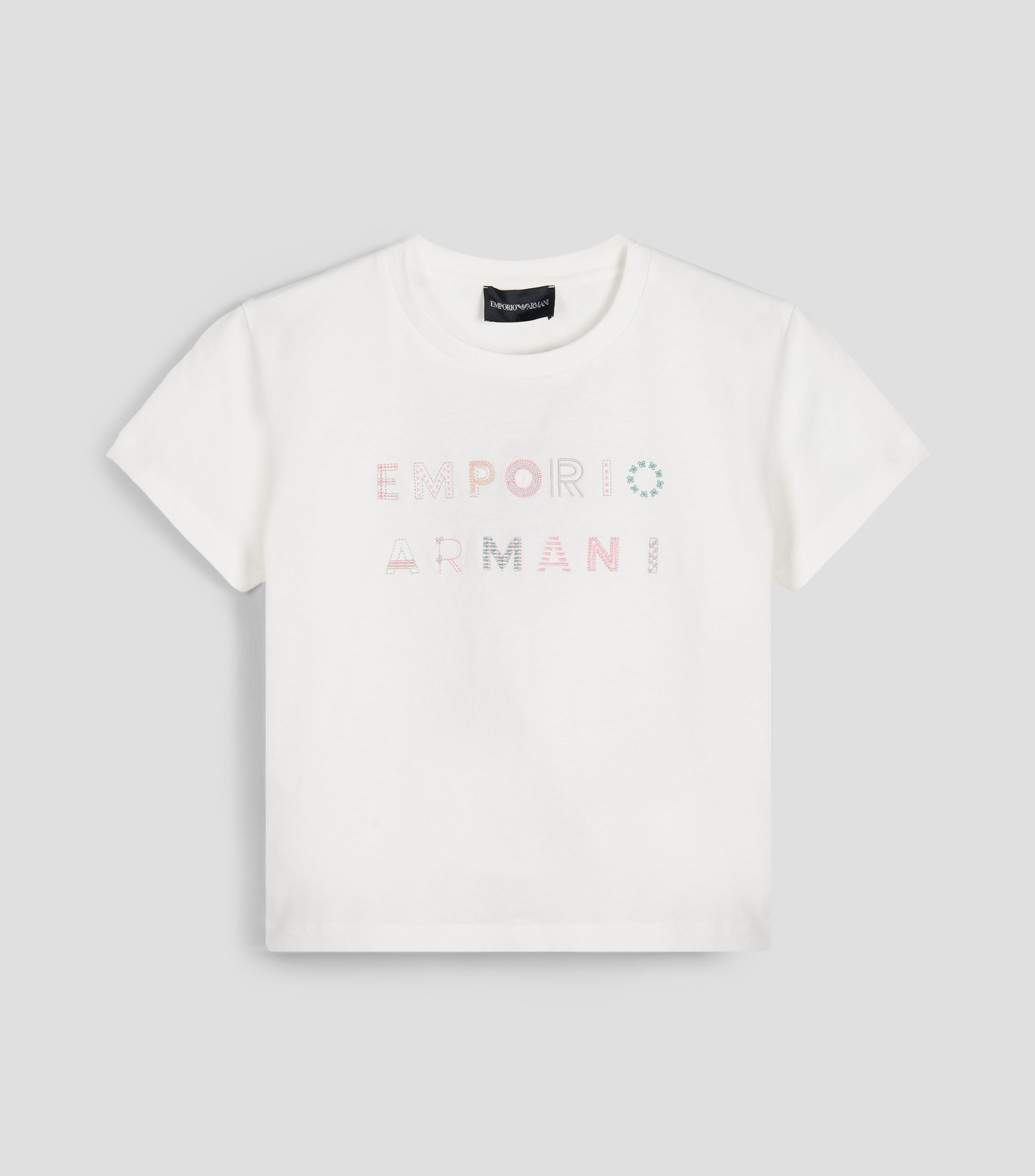 Playera cuello redondo manga corta lisa Niña