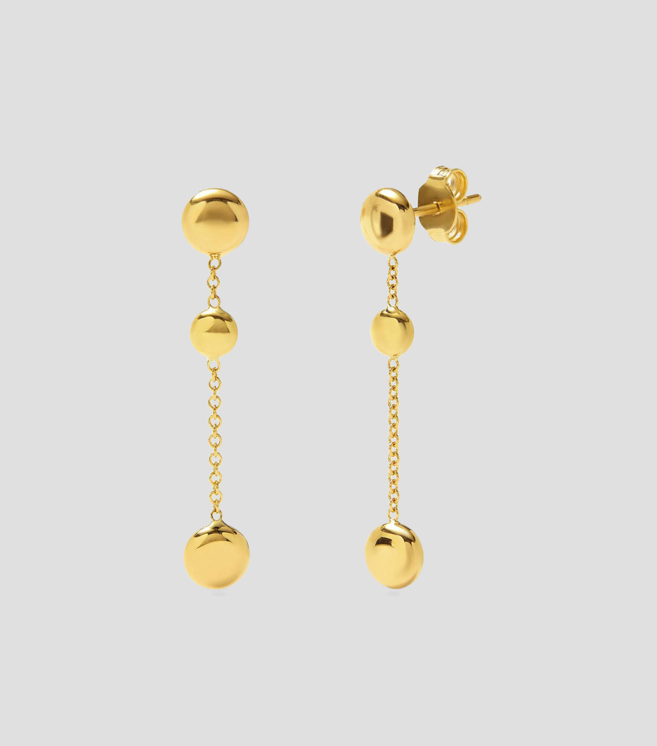 Aretes en Oro amarillo de 18 Kilates Mujer