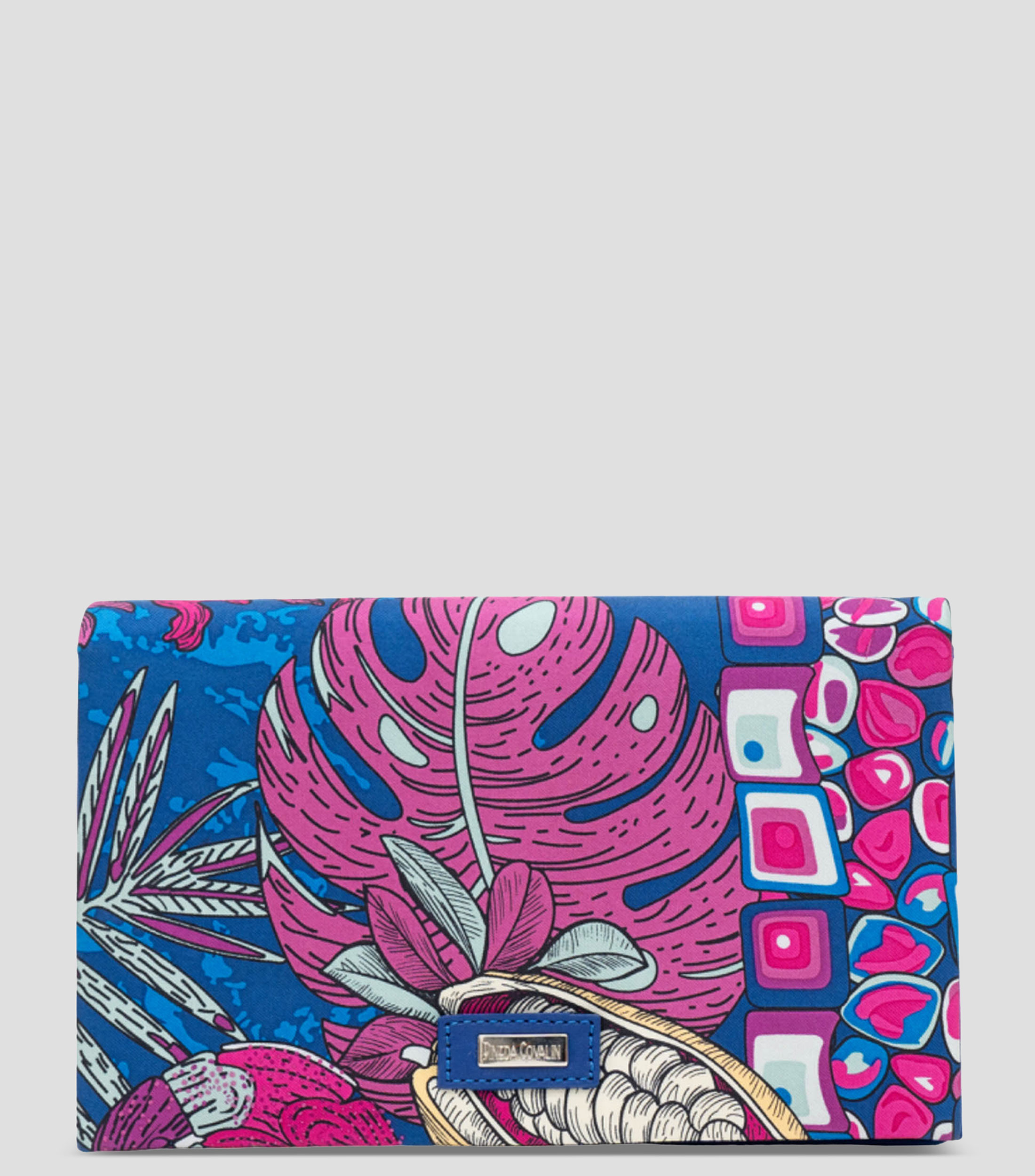 Bolsa Clutch con Estampado Máscara de Jade Mujer