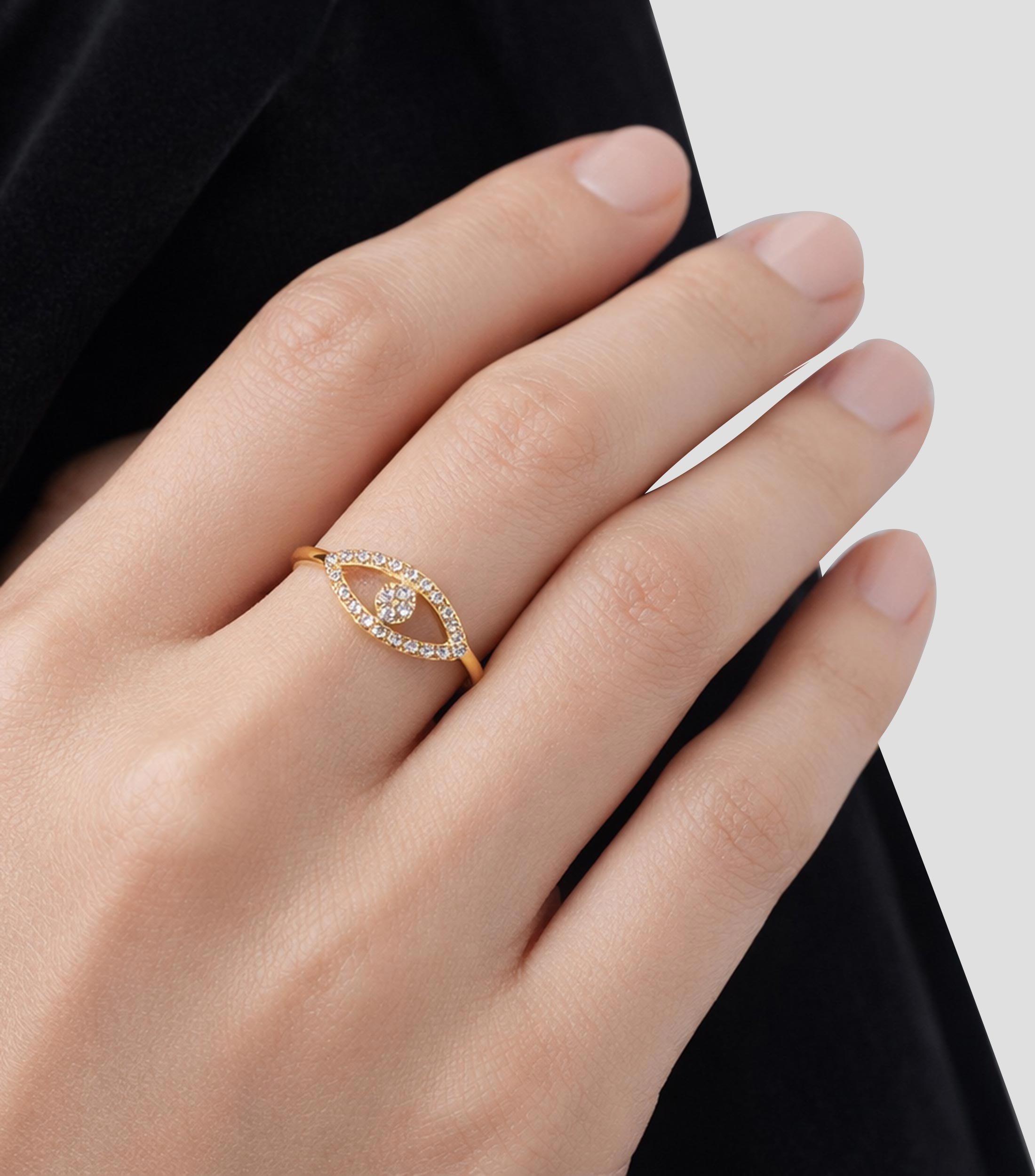 Anillo Ajustable Ojos Mujer