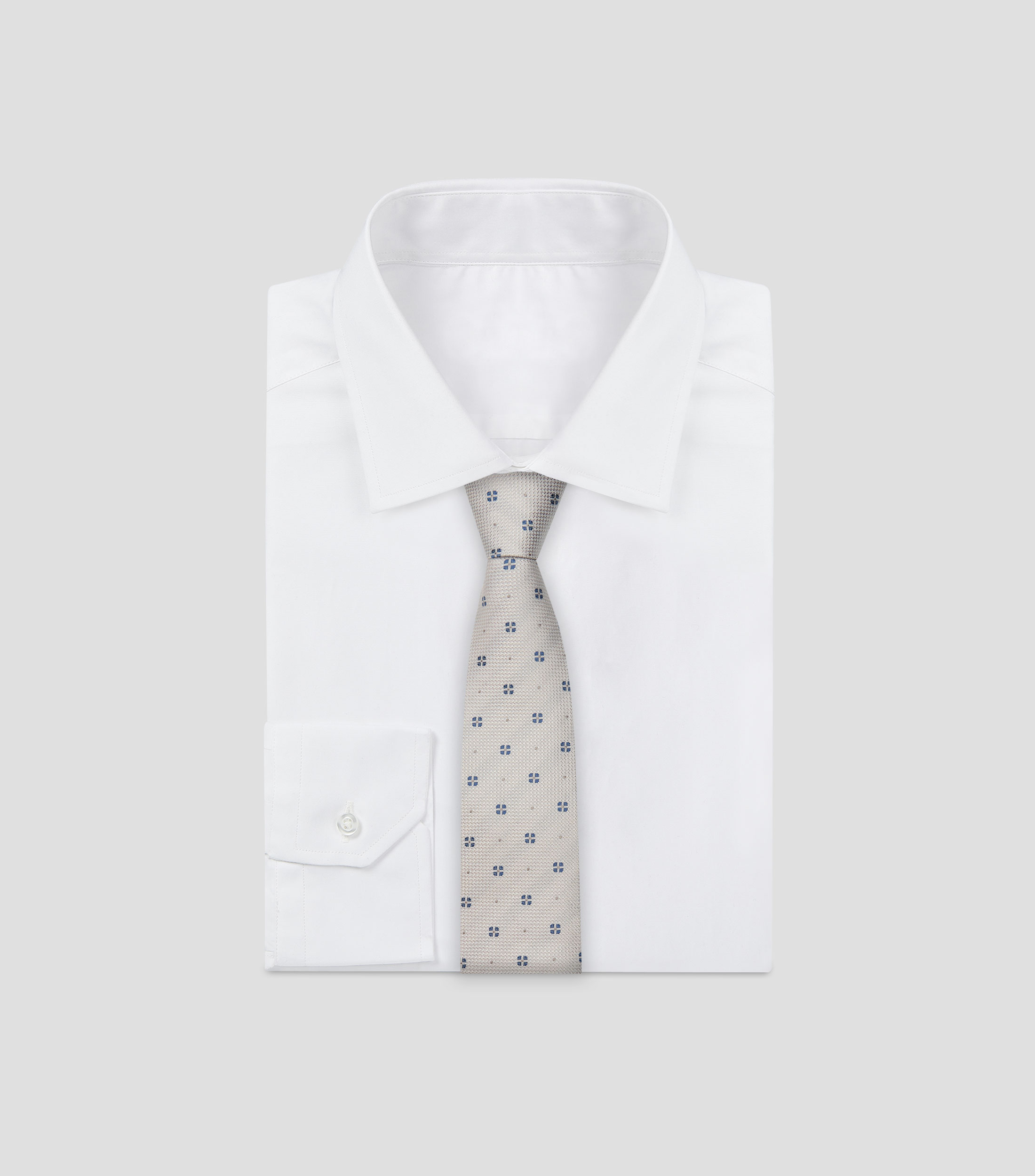 Corbata de seda con dibujo tejido en jacquard Hombre